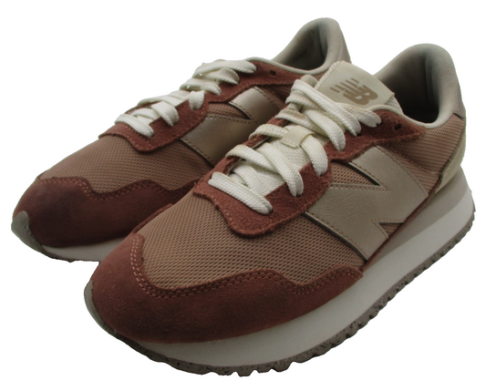New Balance 237 WS237MSC Copper Brown Suede Women's 8.5 Pre-Owned 1S60