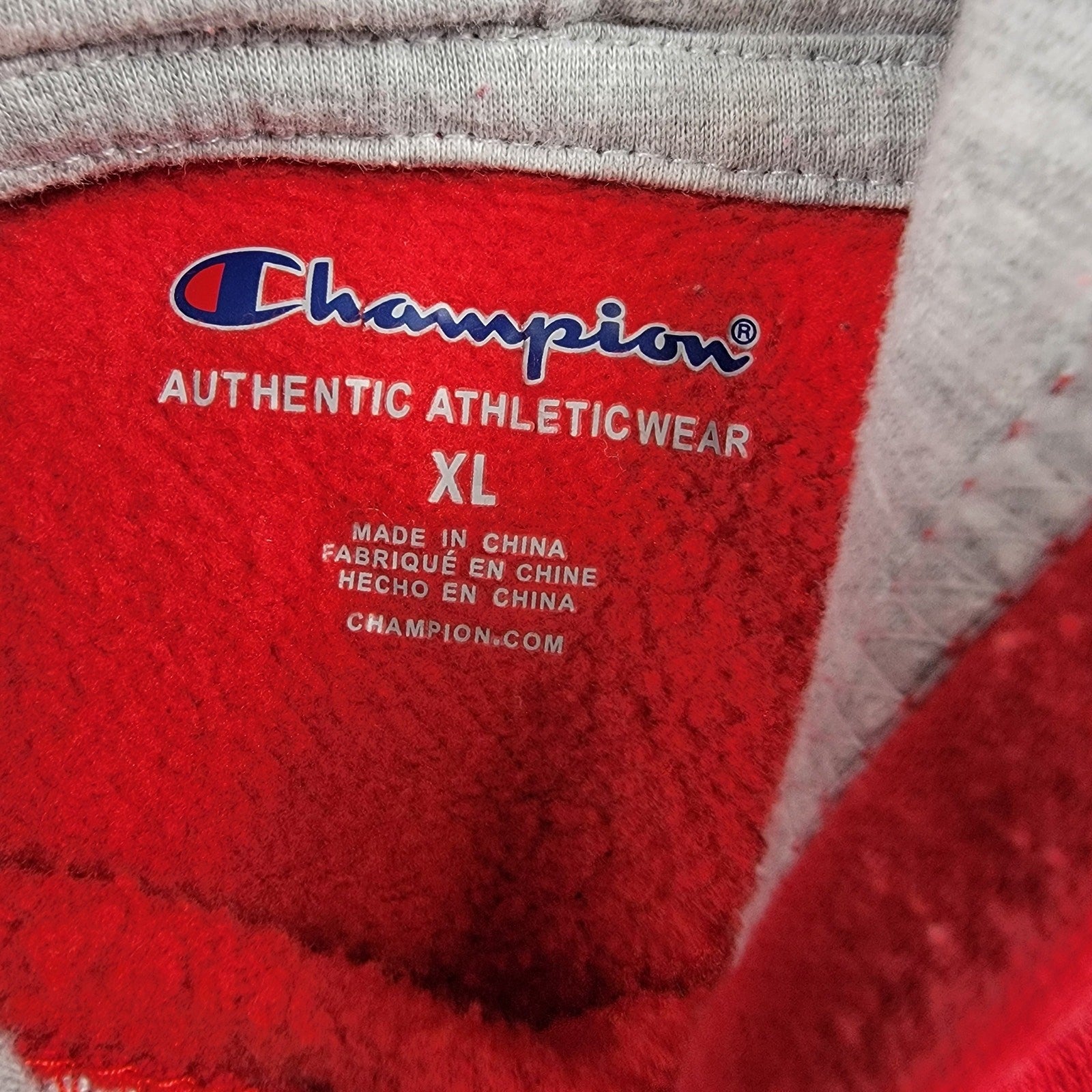 Kids Red Champion Pullover Hoodie  Size XL  Light Wear