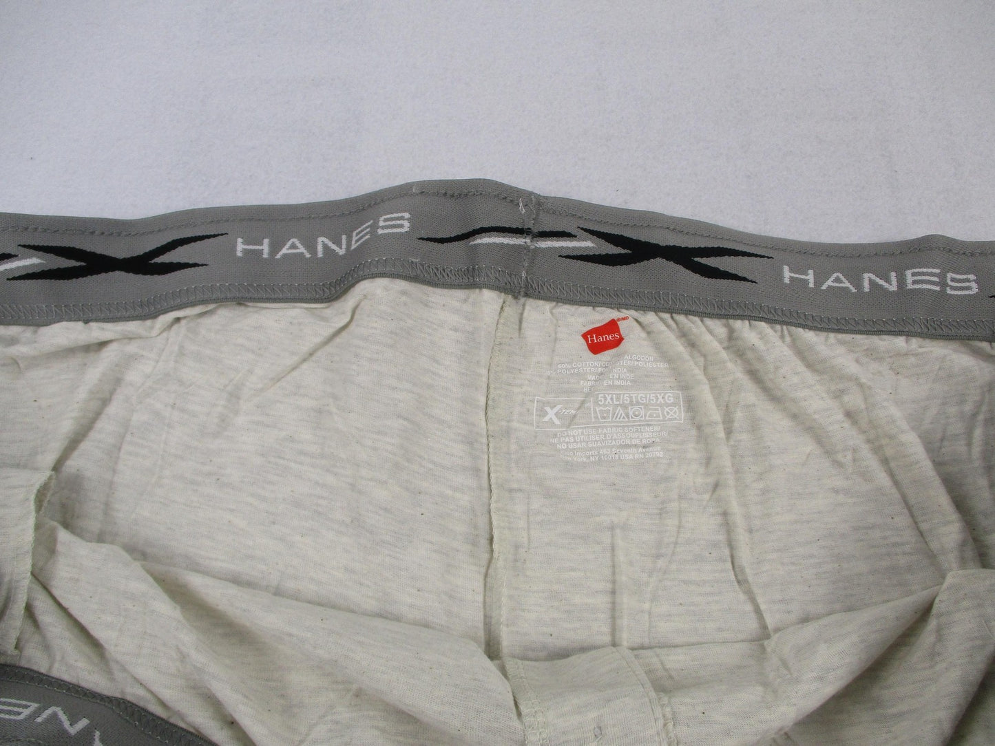 Hanes Pajama Pants Mens 5XL Beige Oatmeal Knit Sleep Lounge XTemp 01101X