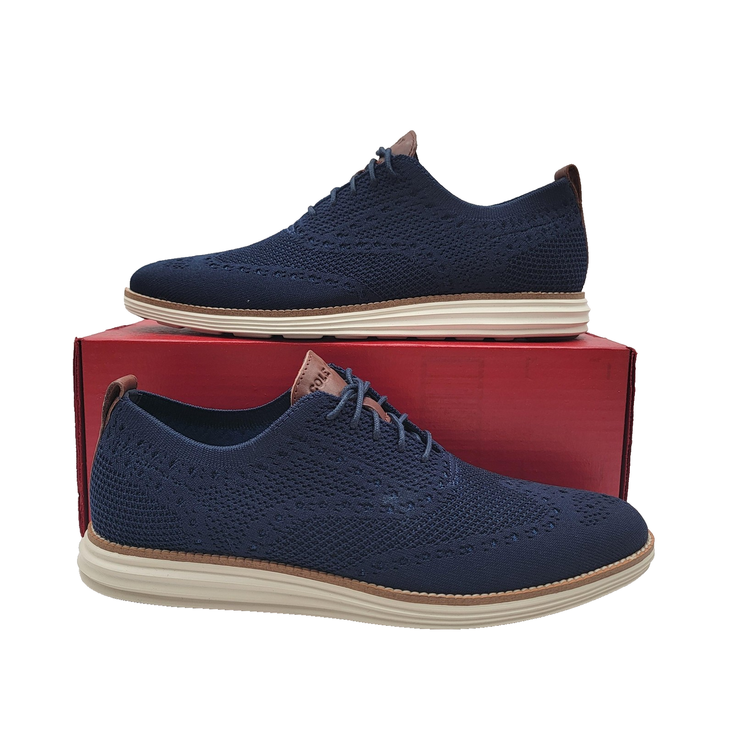 Cole Haan Shoes Mens Size 11M Original Grand Wingtip Oxford Knit Comfort