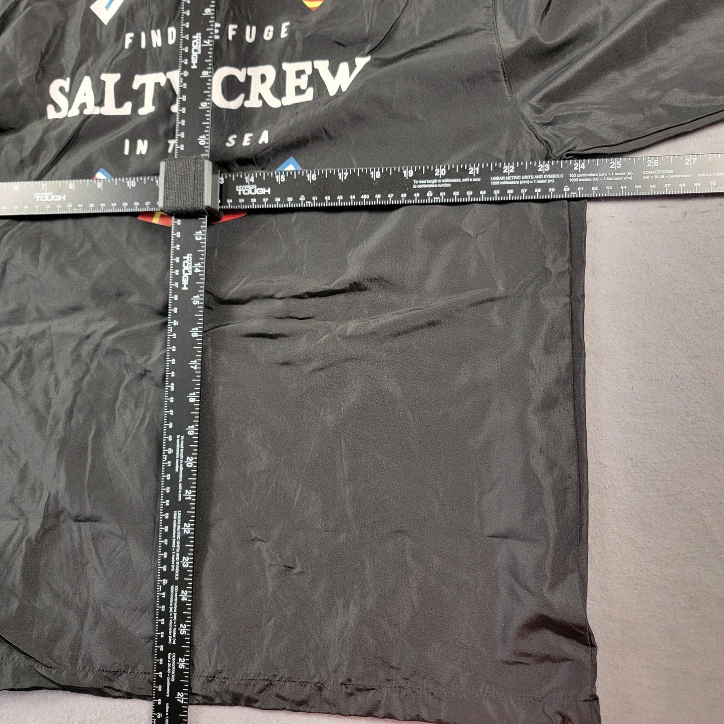 2 Pack Bundle Salty Crew Jacket Mens XL Black Hooded Windbreakers