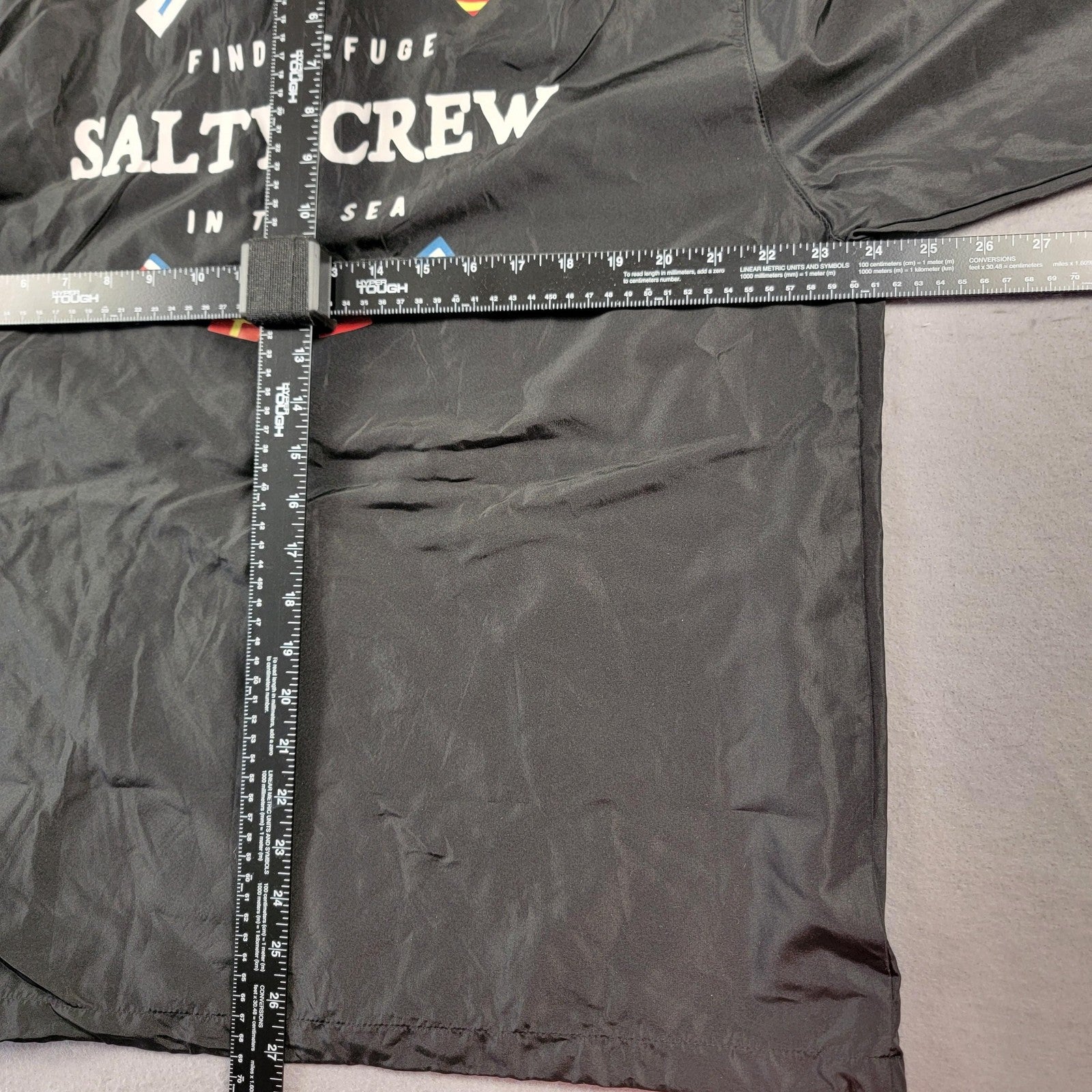 2 Pack Bundle Salty Crew Jacket Mens XL Black Hooded Windbreakers