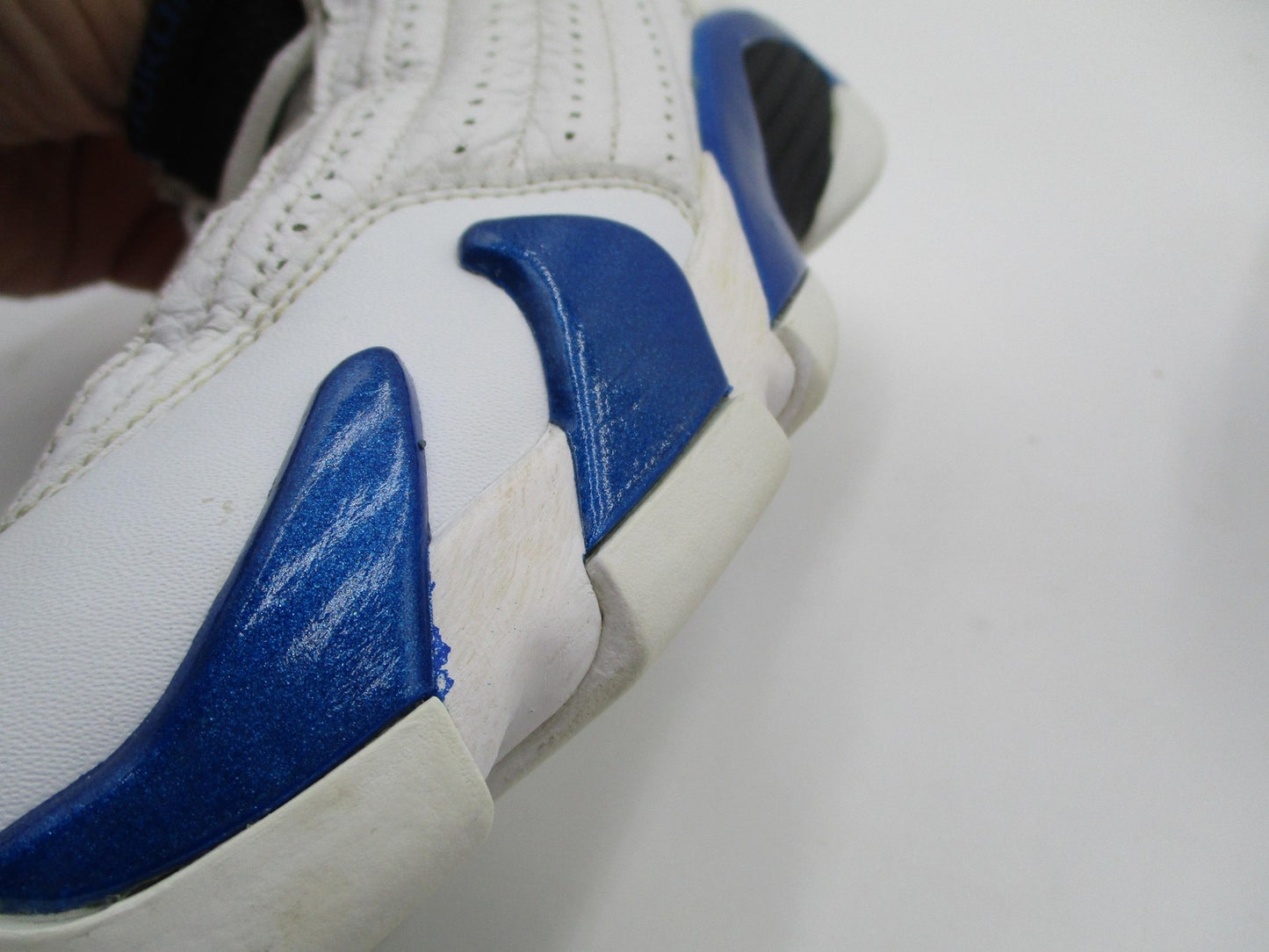 Jordan Air Jordan 14 Retro Shoes Youth Size 5.5Y White Blue Sneakers 487524-10410