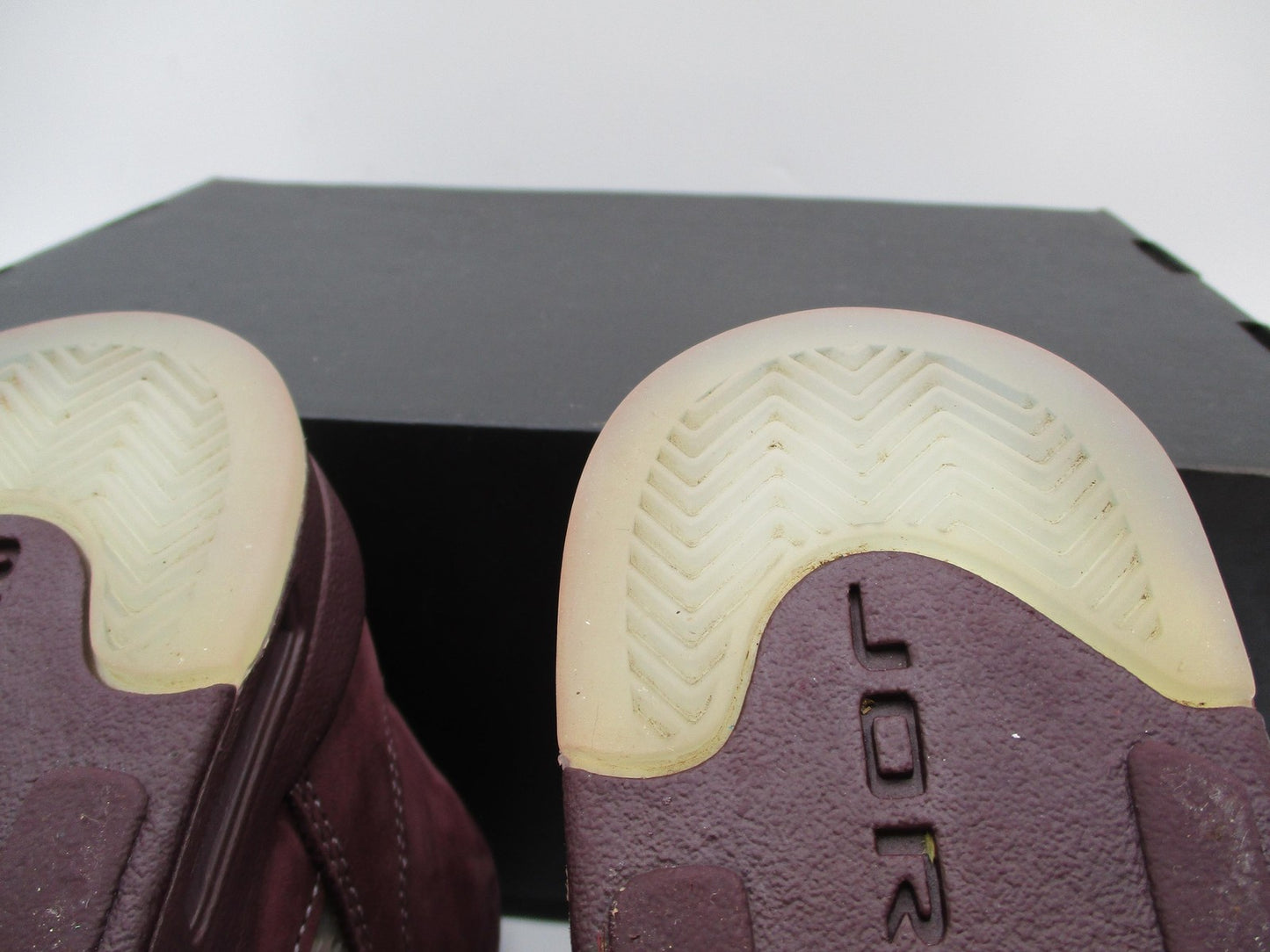 Nike Air Jordan 5 Retro Shoes Size 5.5Y Burgundy Gray Suede GS FN4233-600 (1E3)12