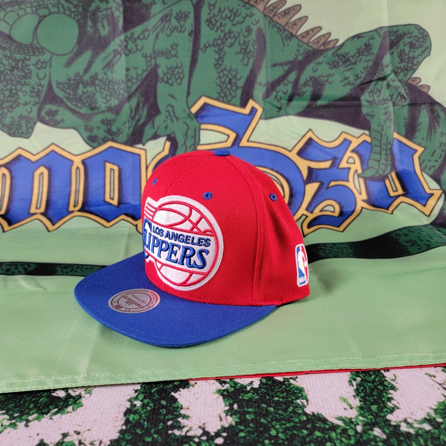 NBA Mitchell & Ness Snapback Los Angeles Clippers Red/Blue Hat Cap0