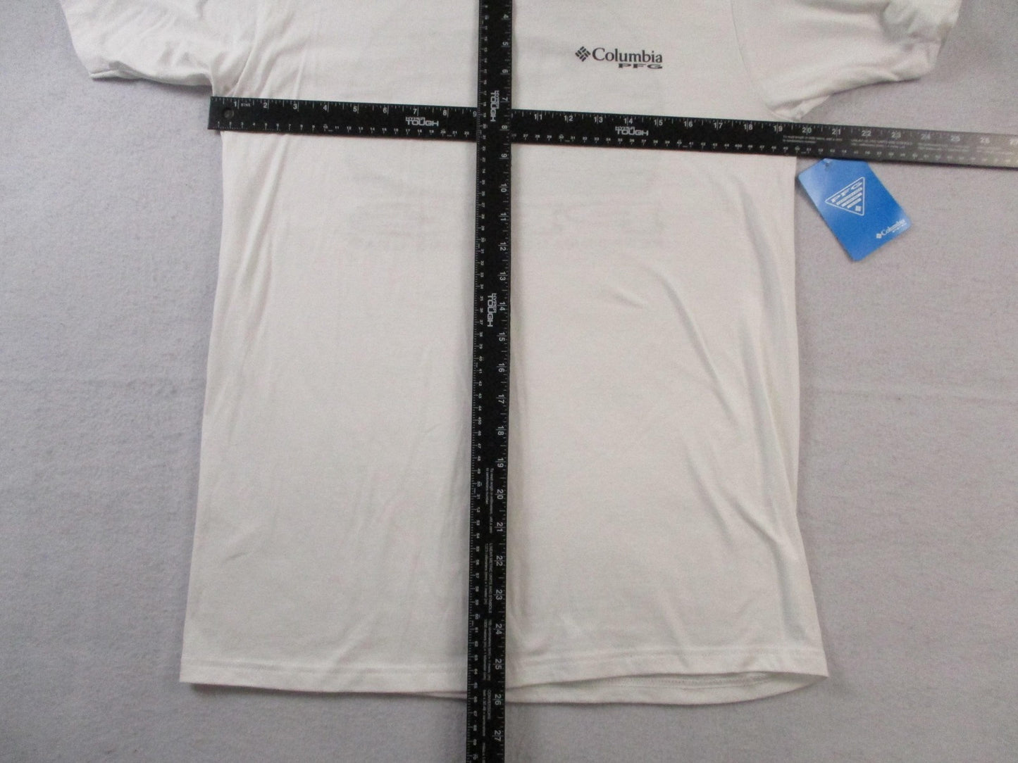 Columbia PFG Shirt Mens Medium White Palm Tree Fishing Graphic Back Print Tee4