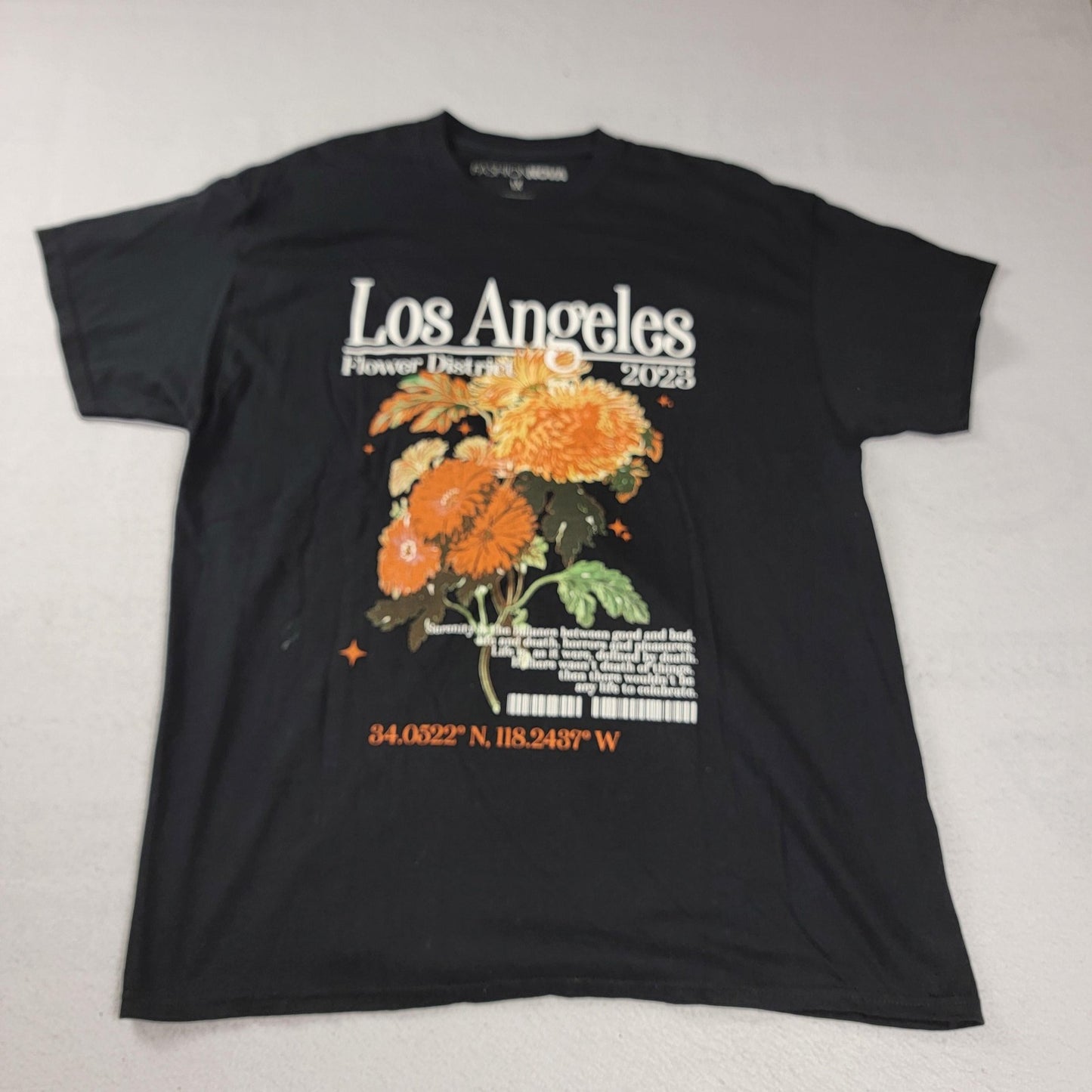 Lot 2 Graphic Shirts Women's XL Black Fashion Nova Los Angeles & Speedway