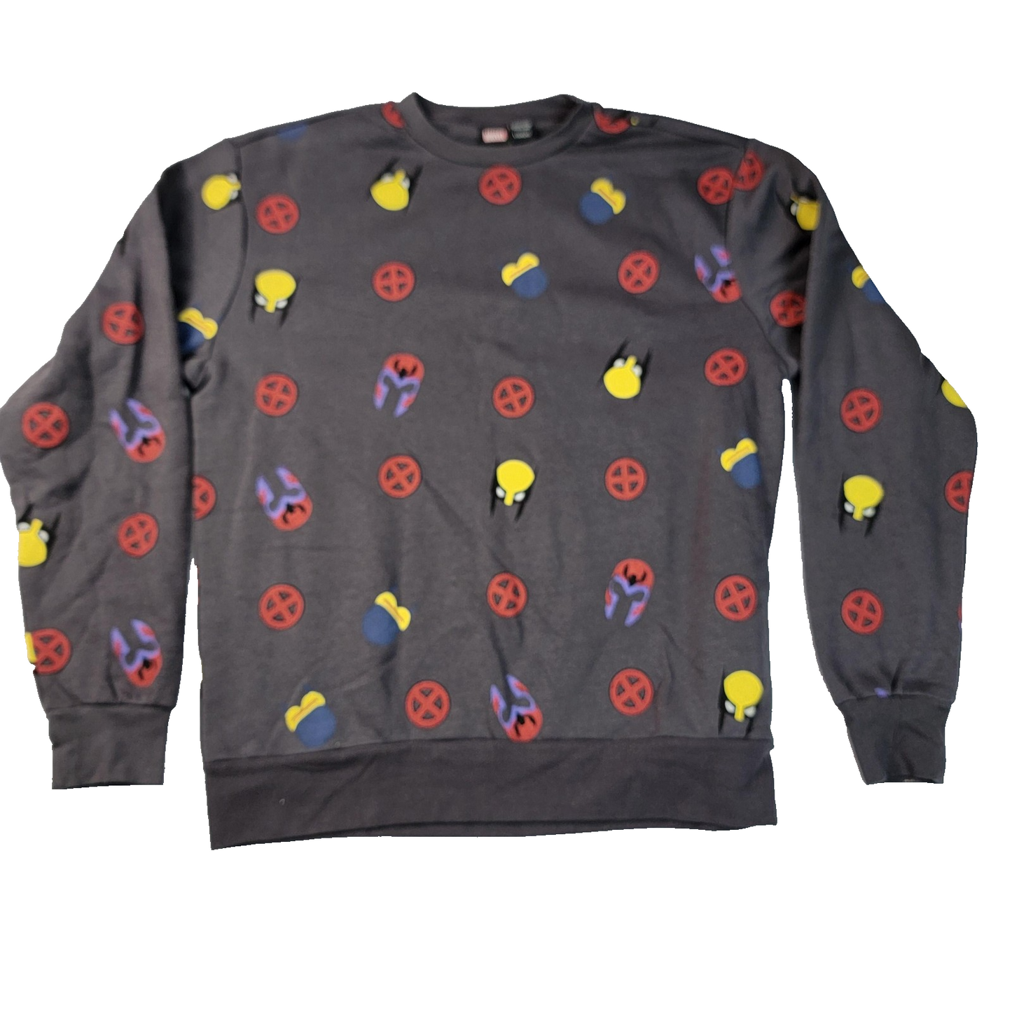 Marvel Sweatshirt Mens Large Gray XMen Wolverine Magneto Comics Crewneck