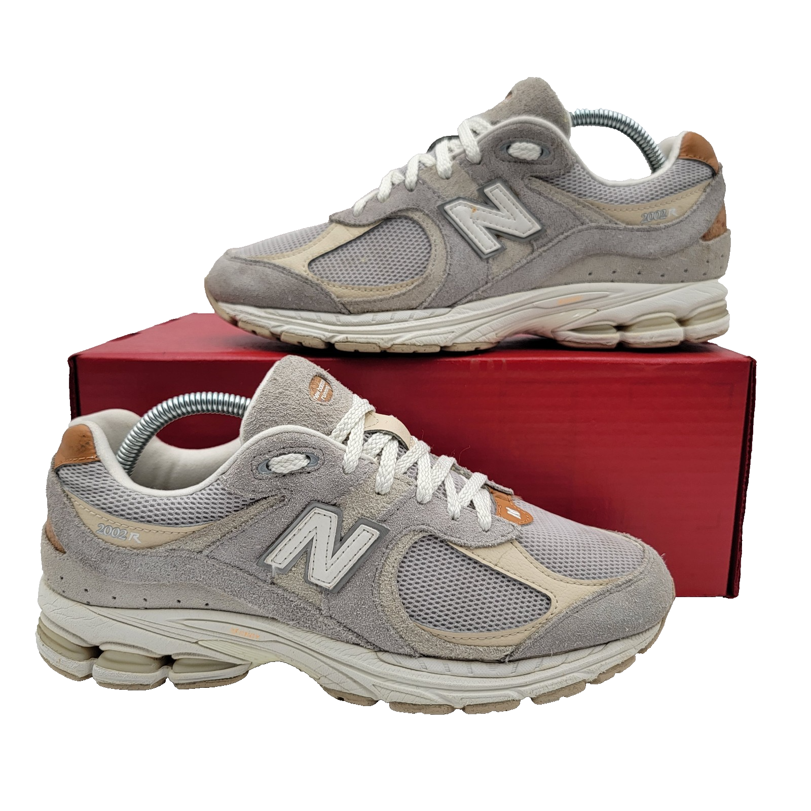 New Balance Men's M2002RSB “Concrete” Calf Suede Mesh Nergy Sneakers – 7D