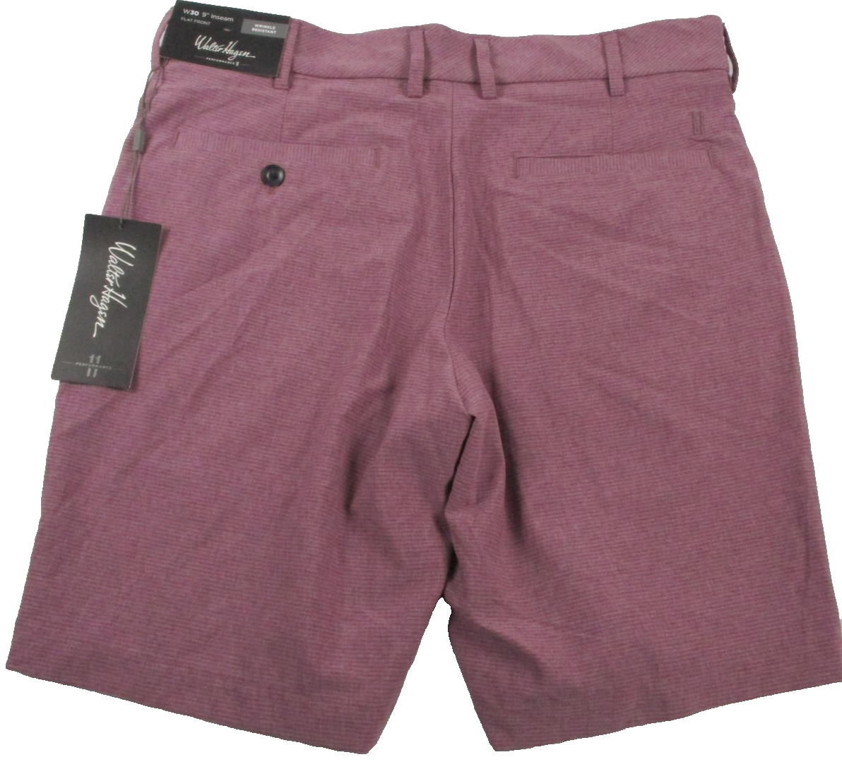 Walter Hagen Performance 11 Golf Shorts Mens 30 Beet Purple Micro Lines