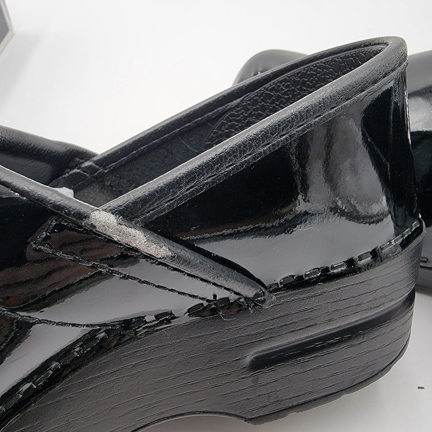 Dansko Wide XP 2.0 Waterproof Pull Up Clog Patent Leather Black 7.56