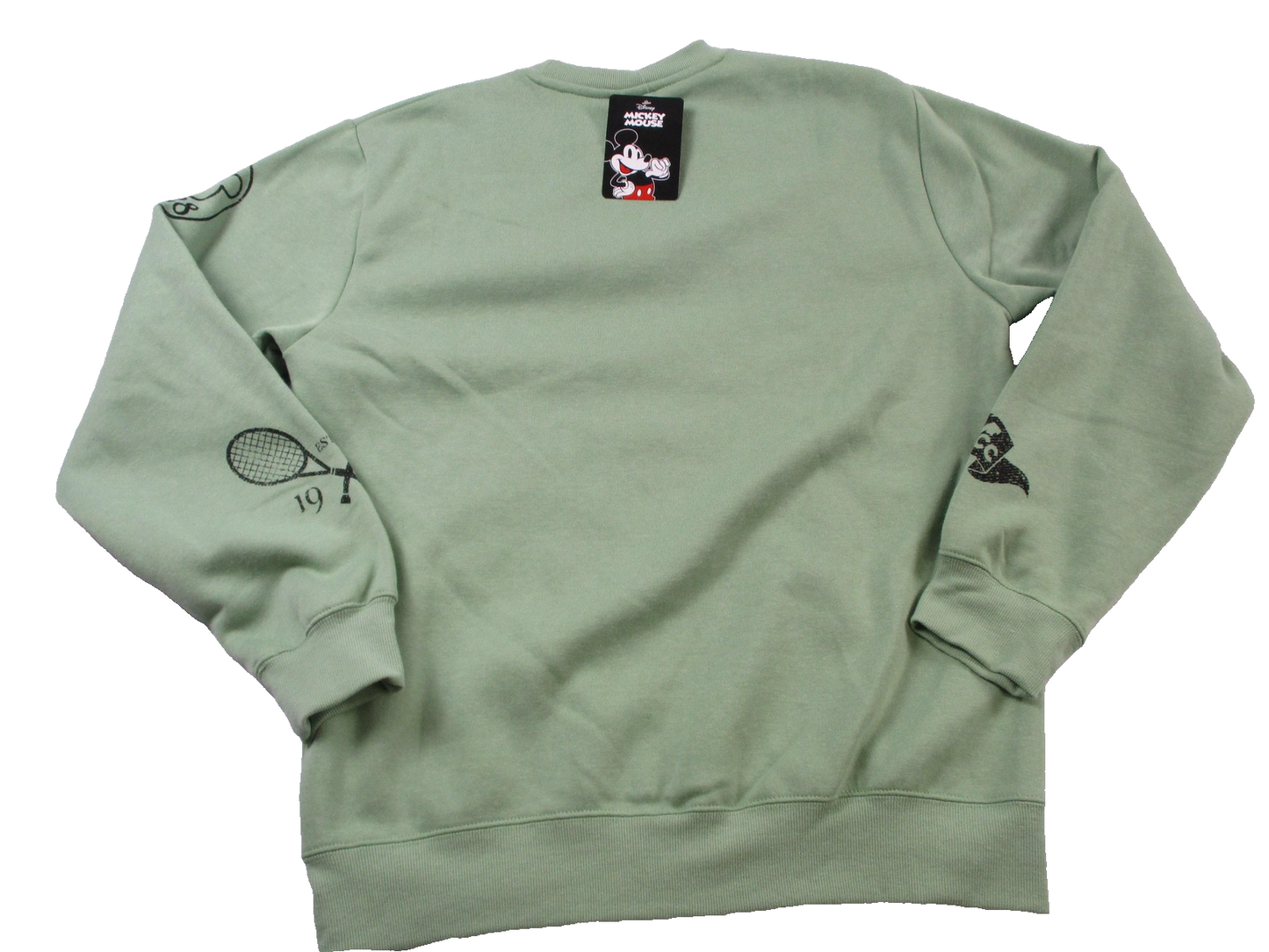 Disney Mickey Mouse Sweatshirt Mens Medium Green Tennis 1928 Crewneck 1369701