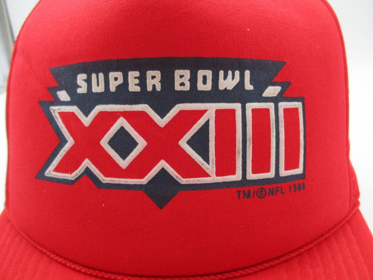Vintage Super Bowl XXIII Hat Cap Snap Back OSFM Red NFL Football Mens Winston1