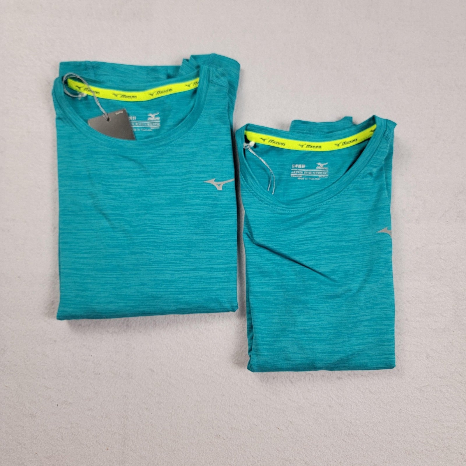 Mizuno 2 pk Shirt Womens Small Blue Long Sleeve Moisture Management Drylite 11356