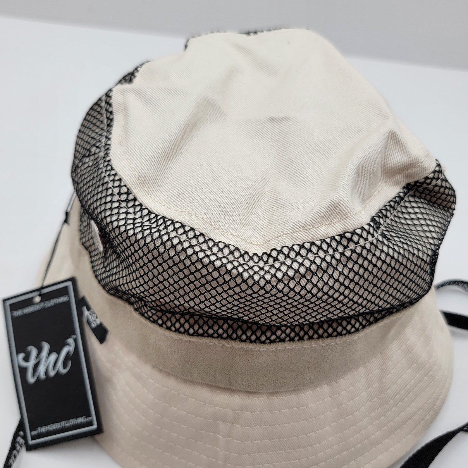 THC x YK Osiris Young King Bucket Hat Cream Khaki Mesh Collab Limited 150 Made1