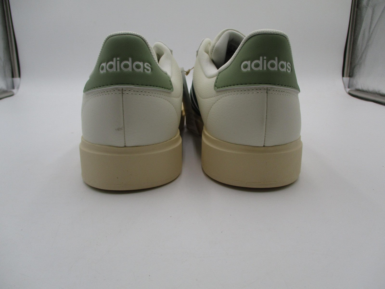 Adidas Grand Court 2.0 Shoes Mens Size 11.5 White Green Sneakers JS17363