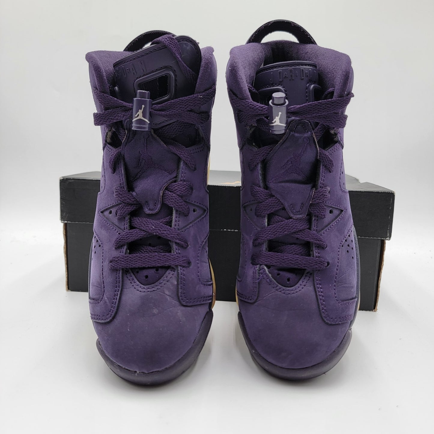 Air Jordan 6 Retro GS Purple Dynasty 4Y OG Box Lace Locks Preowned 2016 Girls VG2