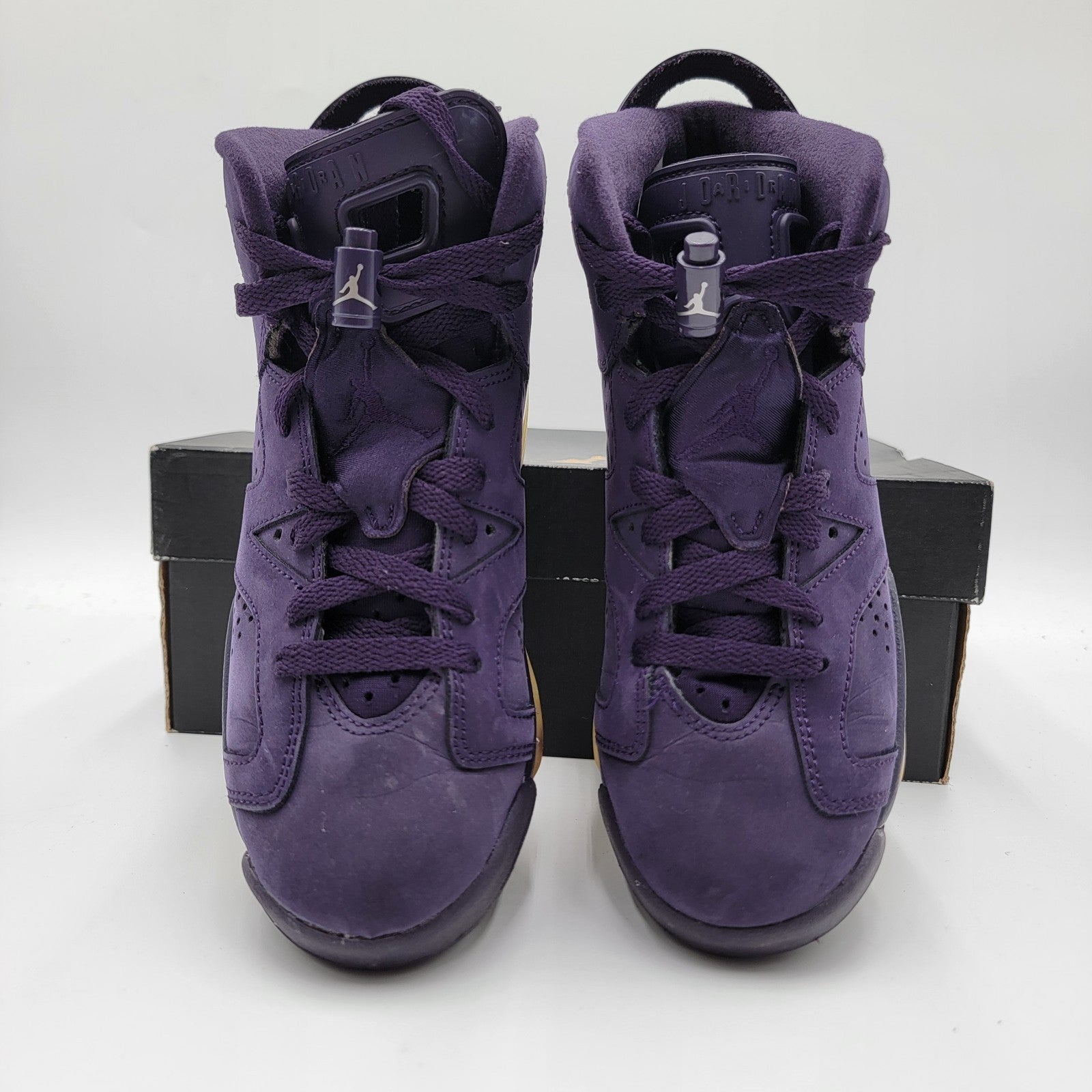 Air Jordan 6 Retro GS Purple Dynasty 4Y OG Box Lace Locks Preowned 2016 Girls VG2