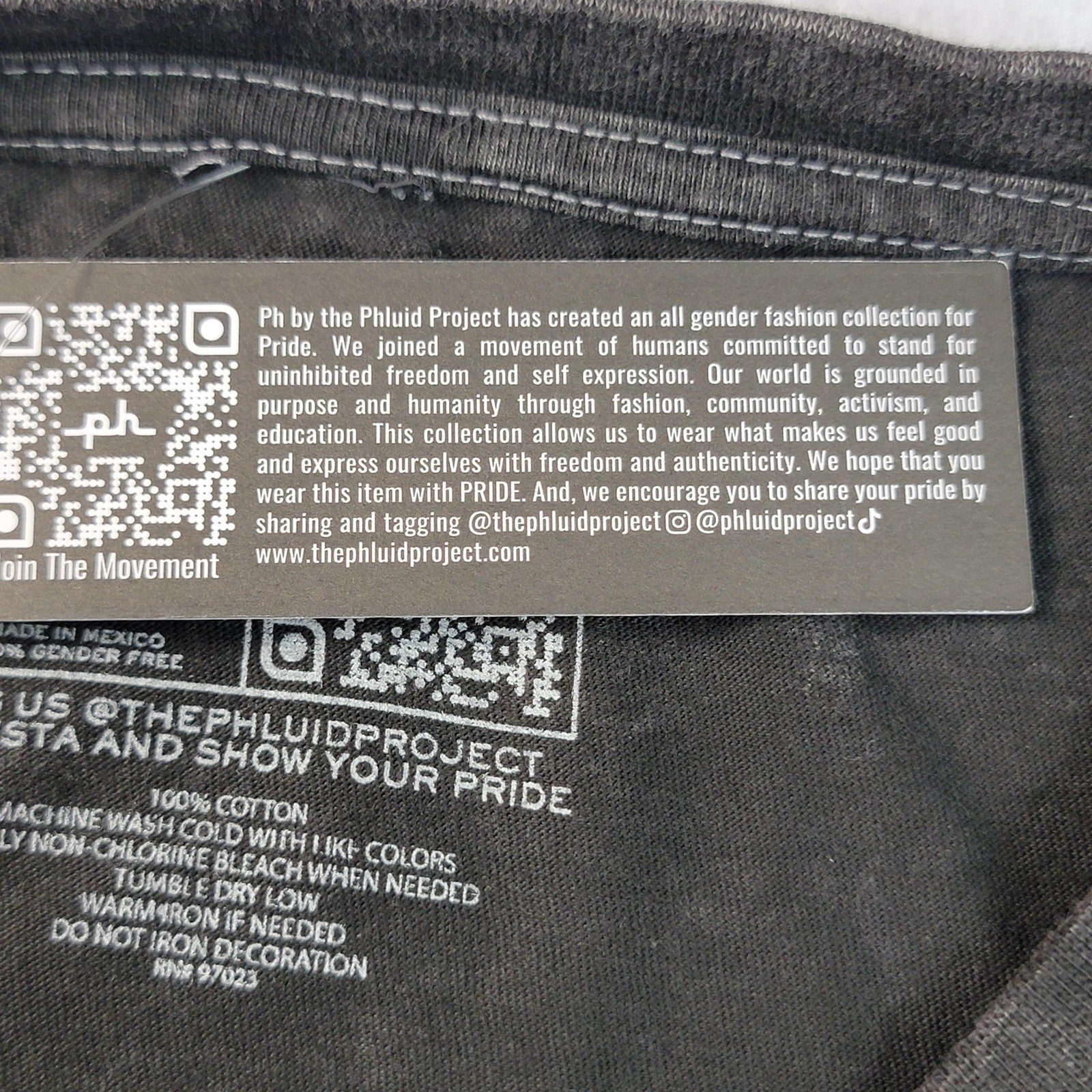 Phluid Project Shirt Mens XL Black Kind Is Cool Be Cool Pride Graphic