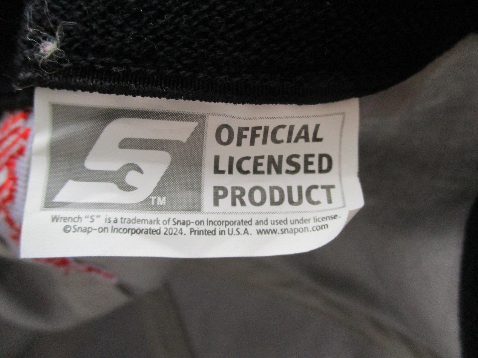 Snap-on Hat Cap Fitted Mens XL Gray Black Red Embroidered Logo Baseball Twill9