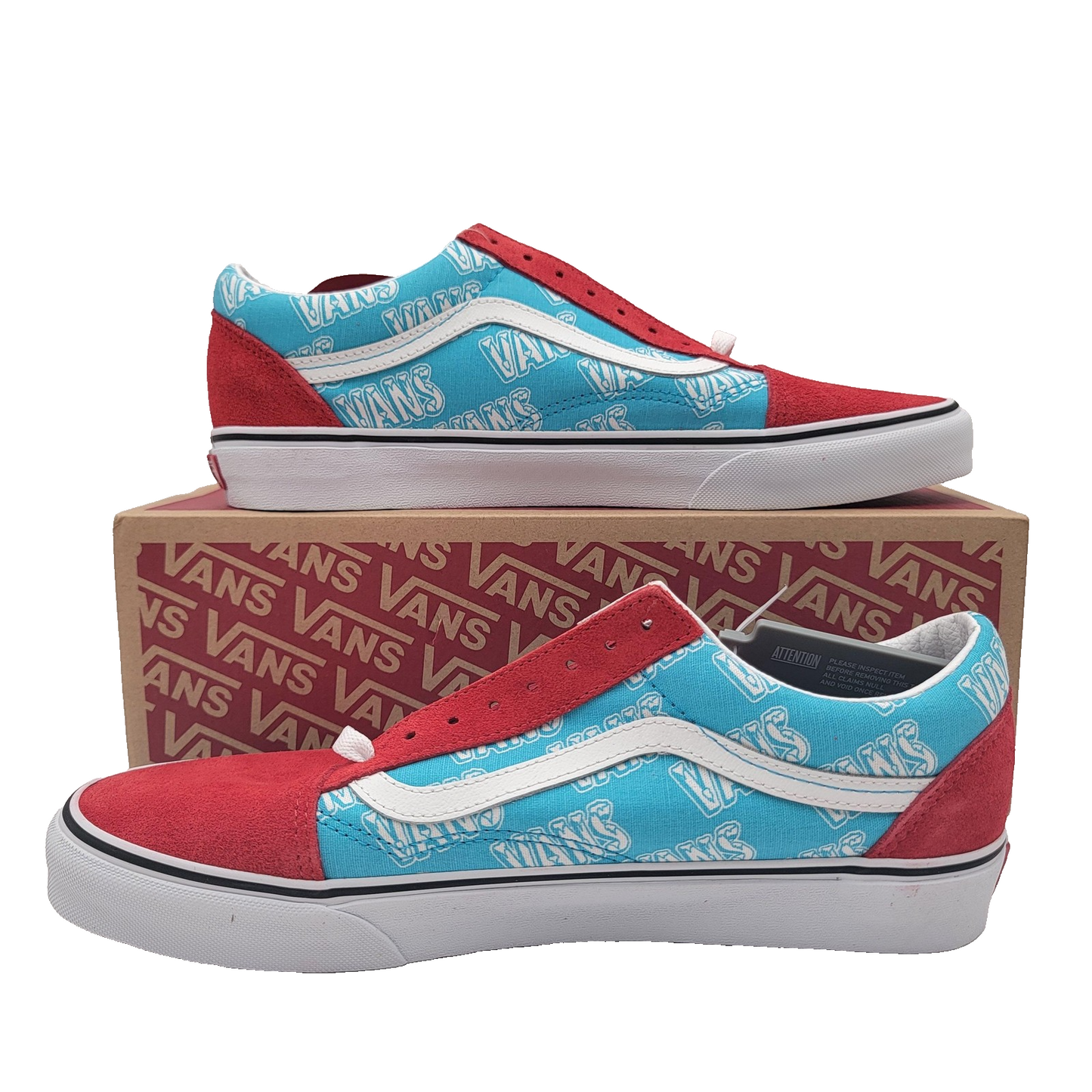 Vans Old Skool Mens Size 11 Red/Blue Retro Mart Skate Classic Low Top Sneaker1