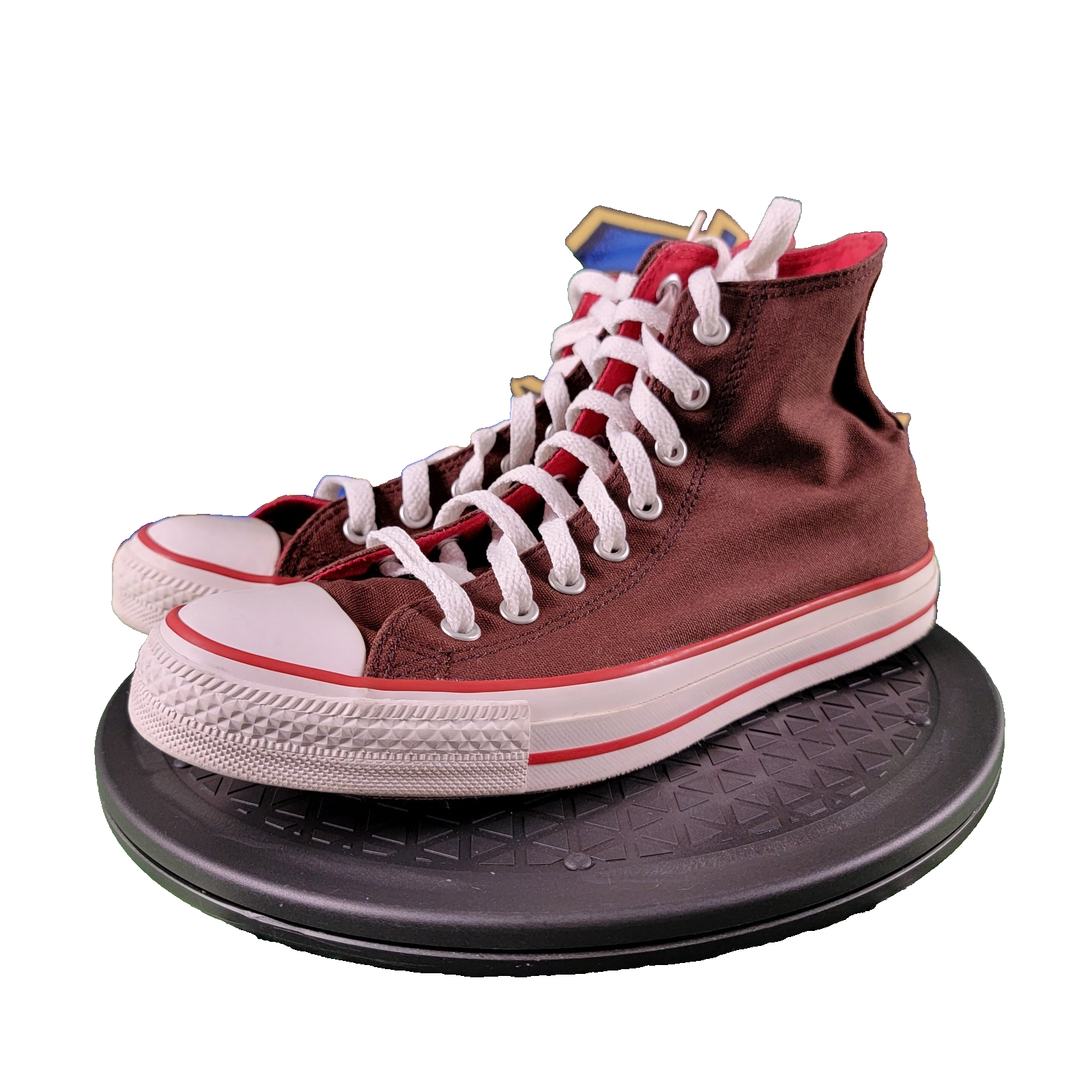 Converse Chuck Taylor All Star High Top Brown Red Men’s 8 Preowned