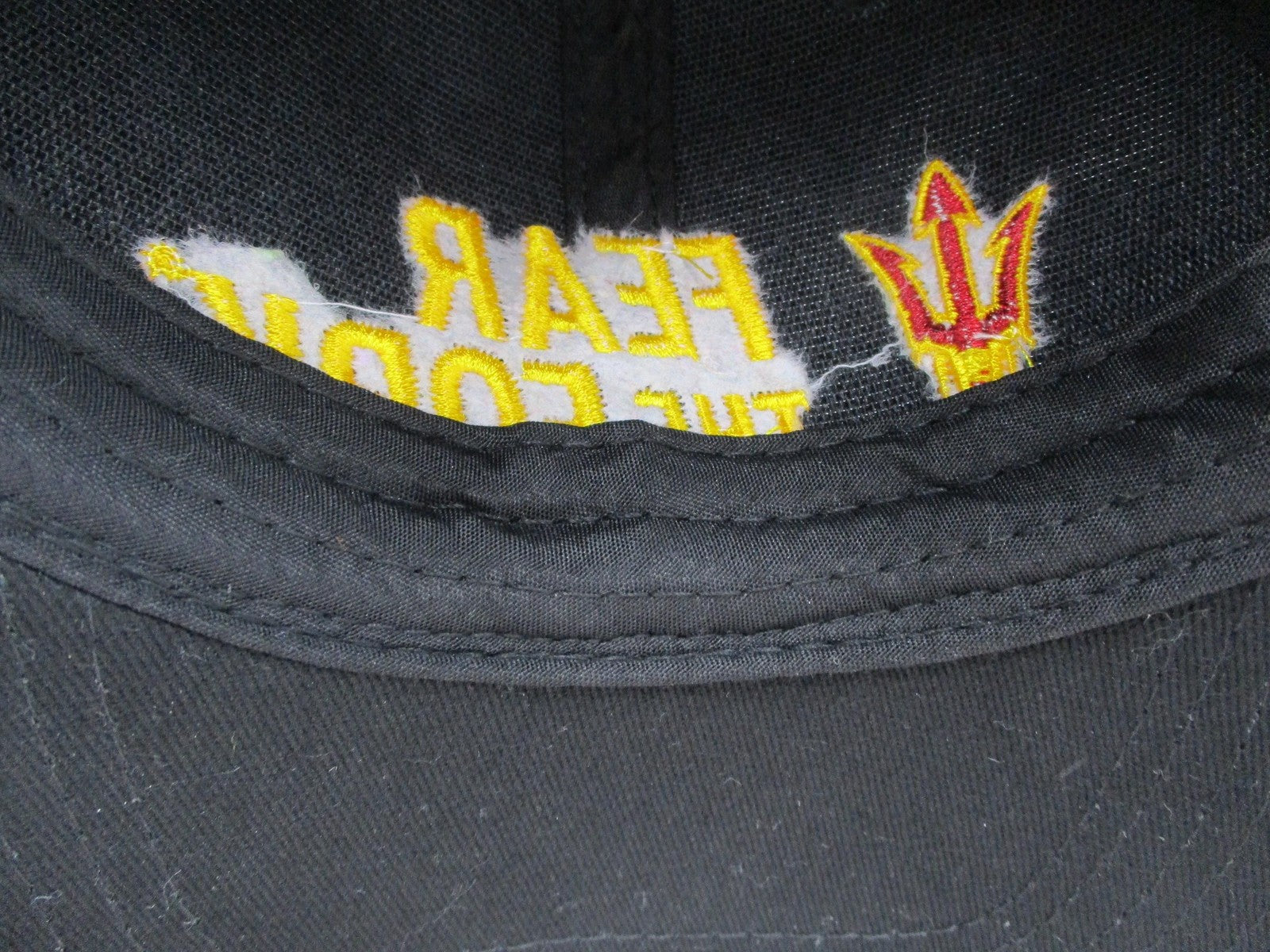 Arizona State Sun Devils Fear The Fork Hat Cap Strap Back One Size Black NCAA9