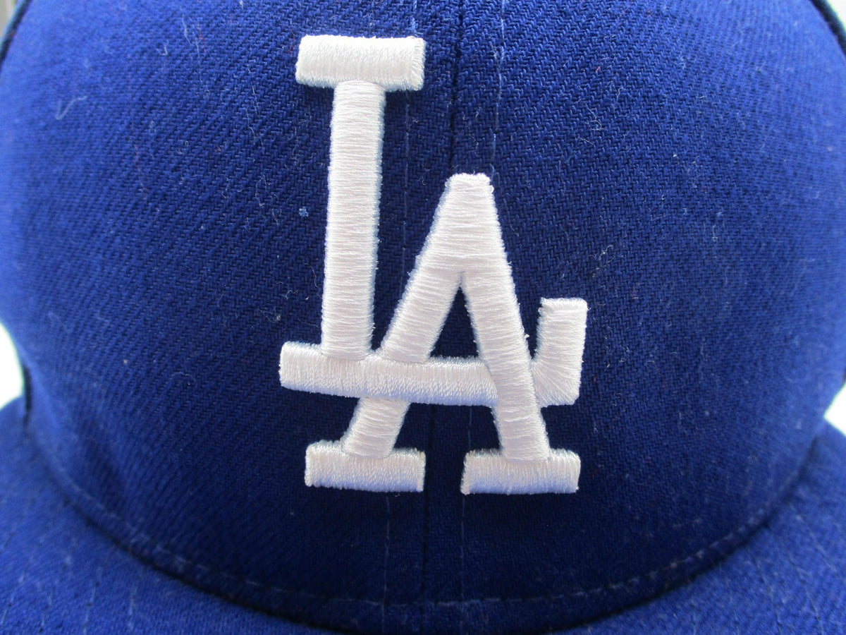 Los Angeles Dodgers Hat Cap Fitted Mens 7 5/8 Blue MLB Baseball 59FIFTY New Era2