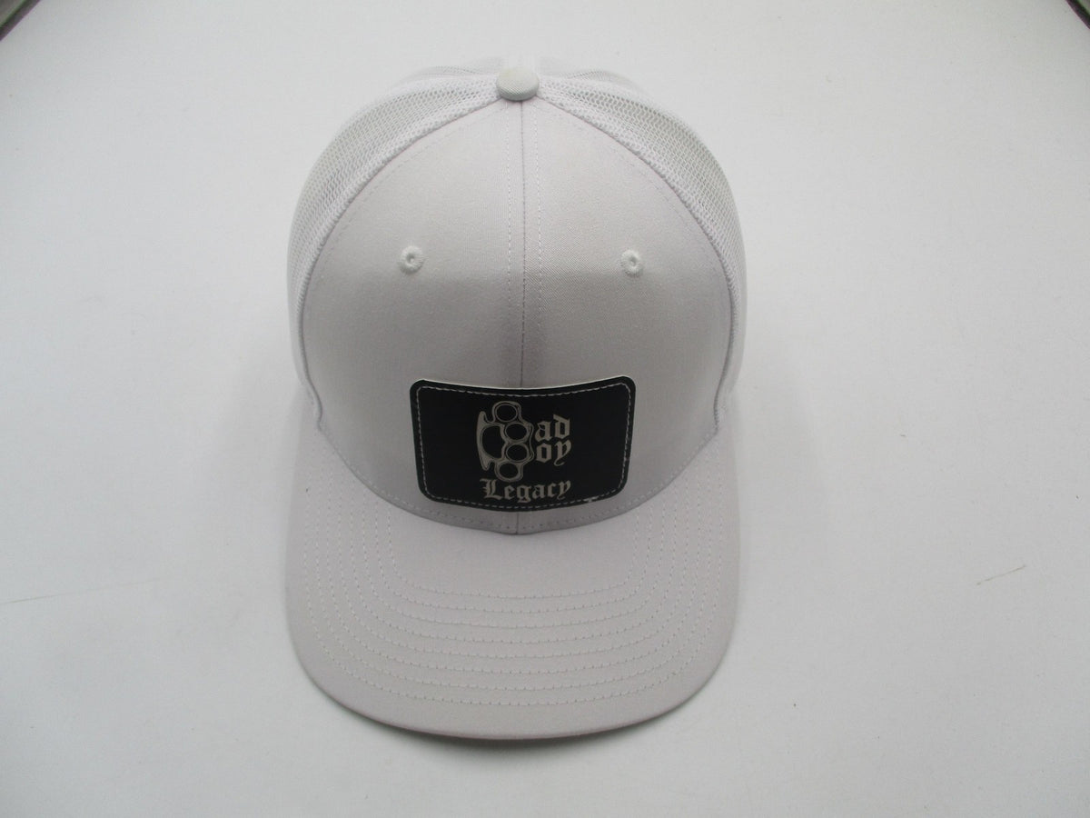 Richardson Hat Cap Snap Back Mens One Size White Mesh Trucker Bad Boy Legacy9