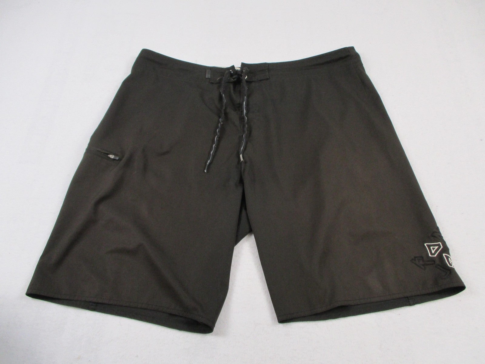 Ron Jon Surf Shop Board Shorts Mens Size 34 Black Quick Dry Surf Swim Trunks0