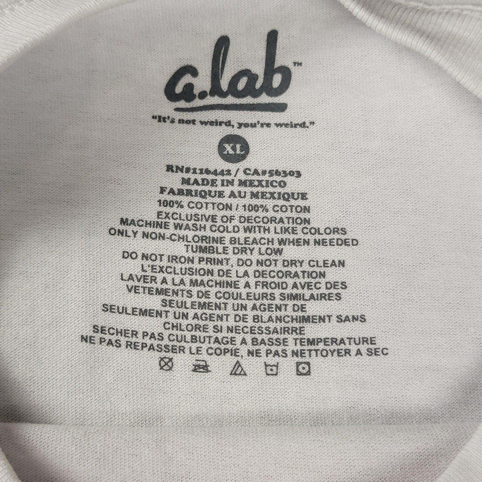 Stance Crew + a.lab 'Air Conditioned' Shirts Mens XL Lot of 2 White Cream