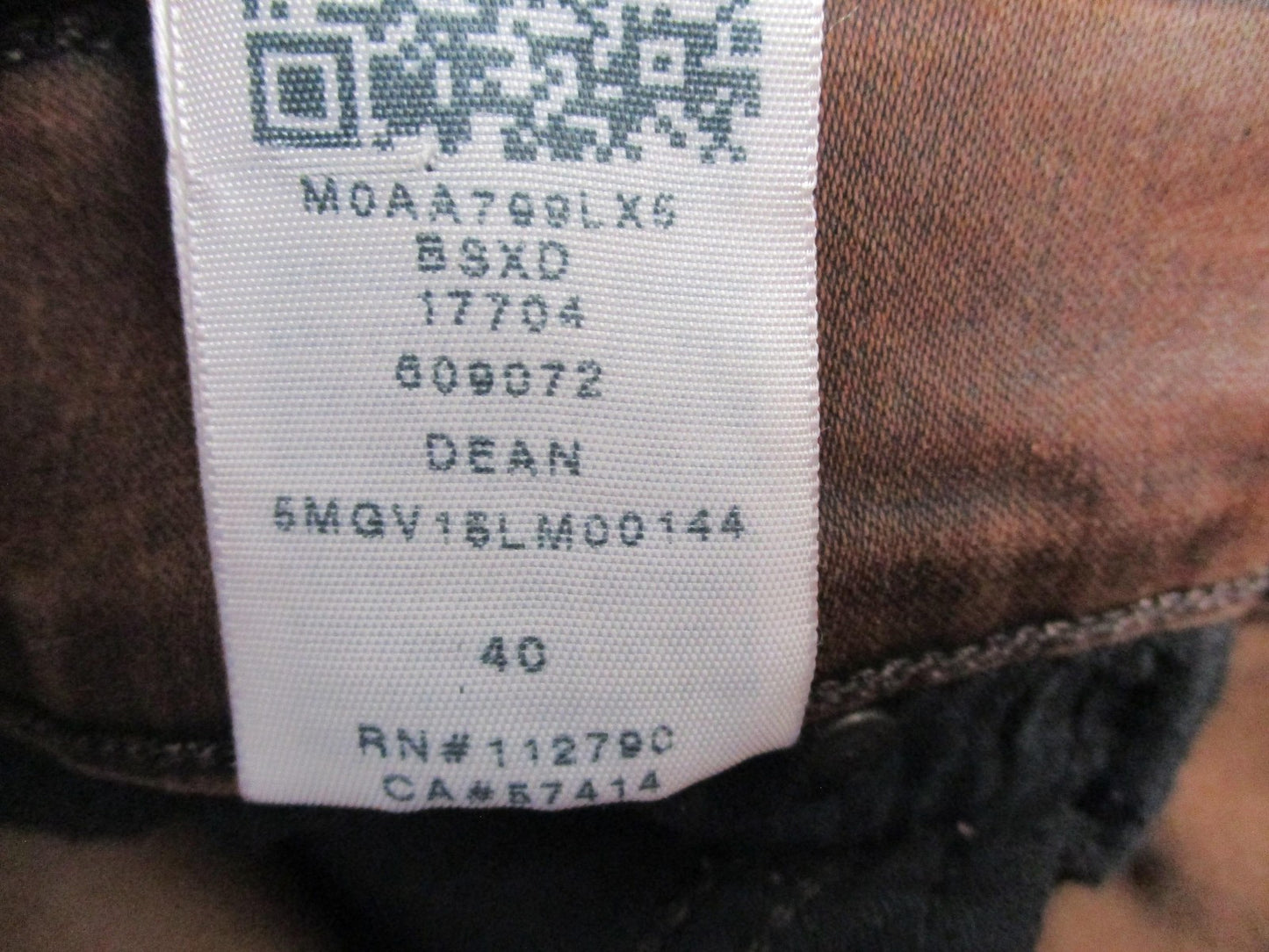 True Religion Dean Jeans Mens 40x32 Brown Tapered Slim Stretch Denim USA 14367