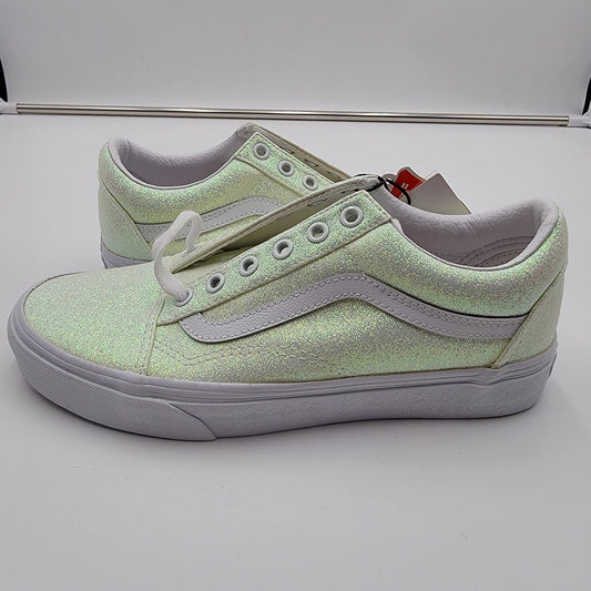 Vans Old Skool UV Glitter Sz 6M/7.5W Pink/Green VN0A3WKT3UA10