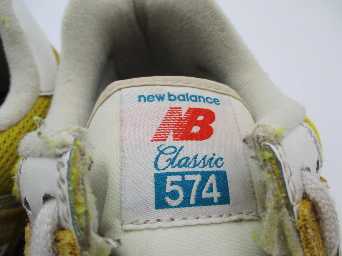 New Balance Classic 574 Shoes Mens Size 10 Yellow Suede Mesh ML574HB2 Sneakers6