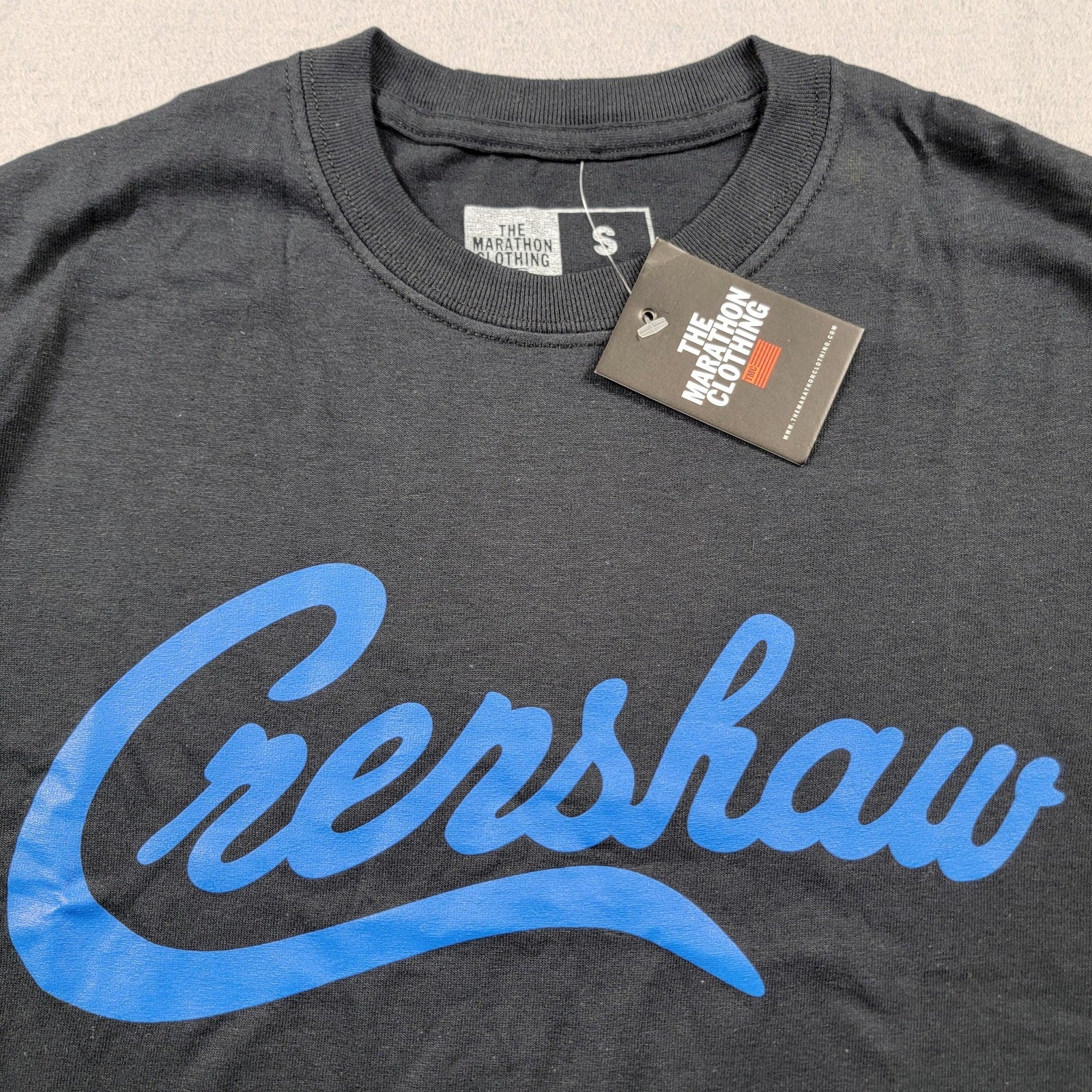 The Marathon Clothing Shirt Mens Small Black Blue Crenshaw Graphic Tee TShirt3