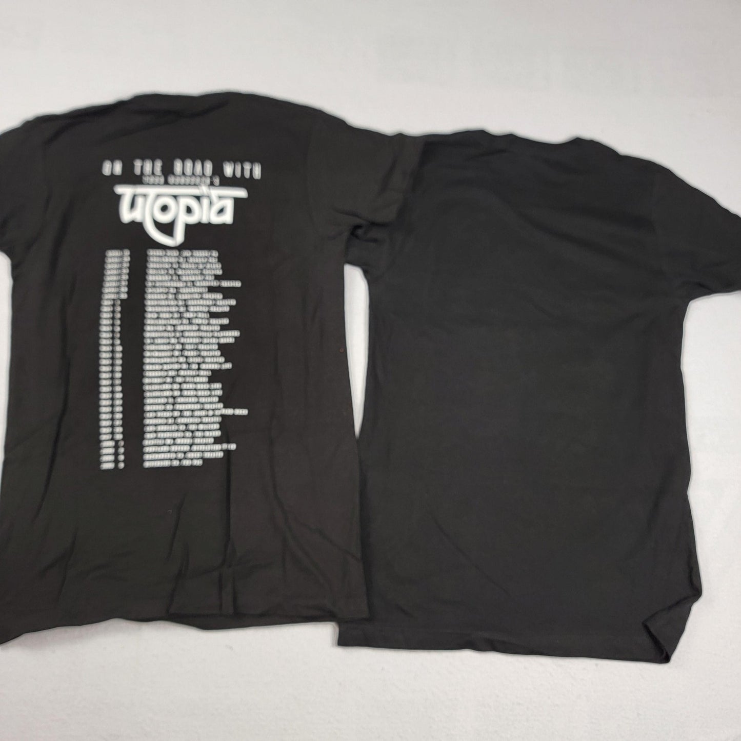 2 Pack Todd Rundgren Utopia Tour & Christopher Cross Black Tshirts Sz S