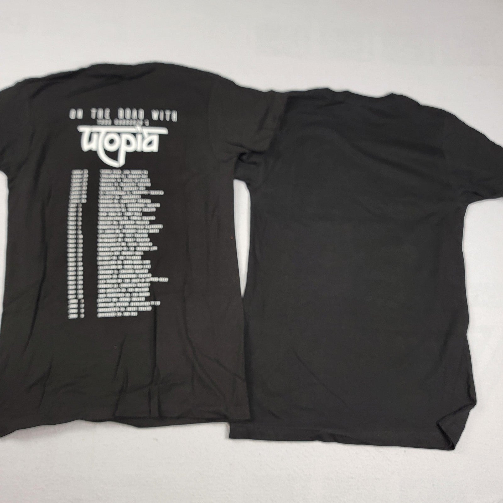 2 Pack Todd Rundgren Utopia Tour & Christopher Cross Black Tshirts Sz S