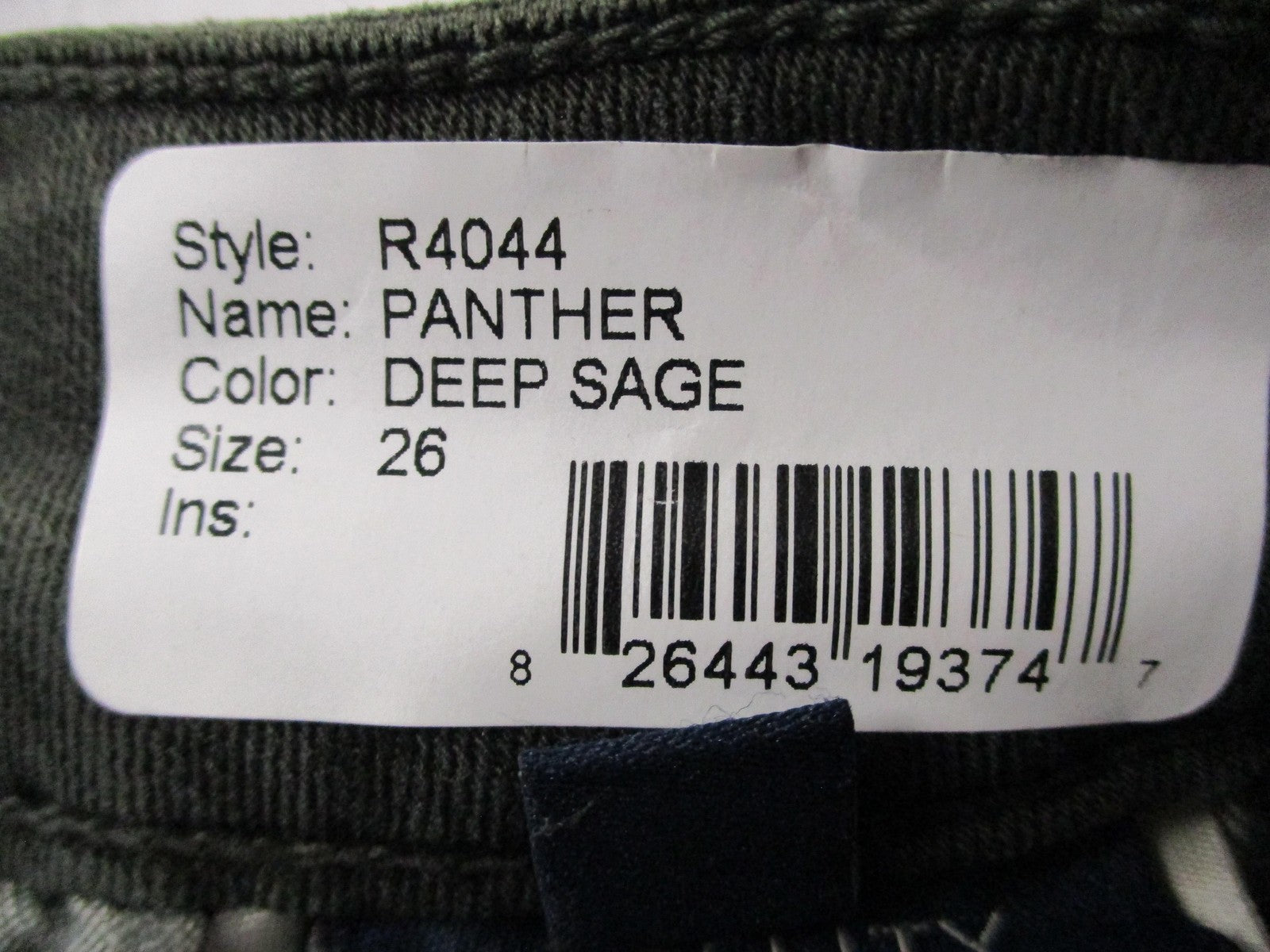 Fidelity Denim Panther Full Cargo Jeans Womens 26 Deep Sage Green Made USA 14618