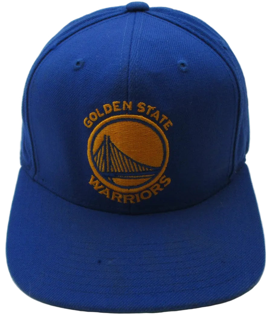 Golden State Warriors Hat Cap Snap Back One Size Blue NBA Mitchell Ness0