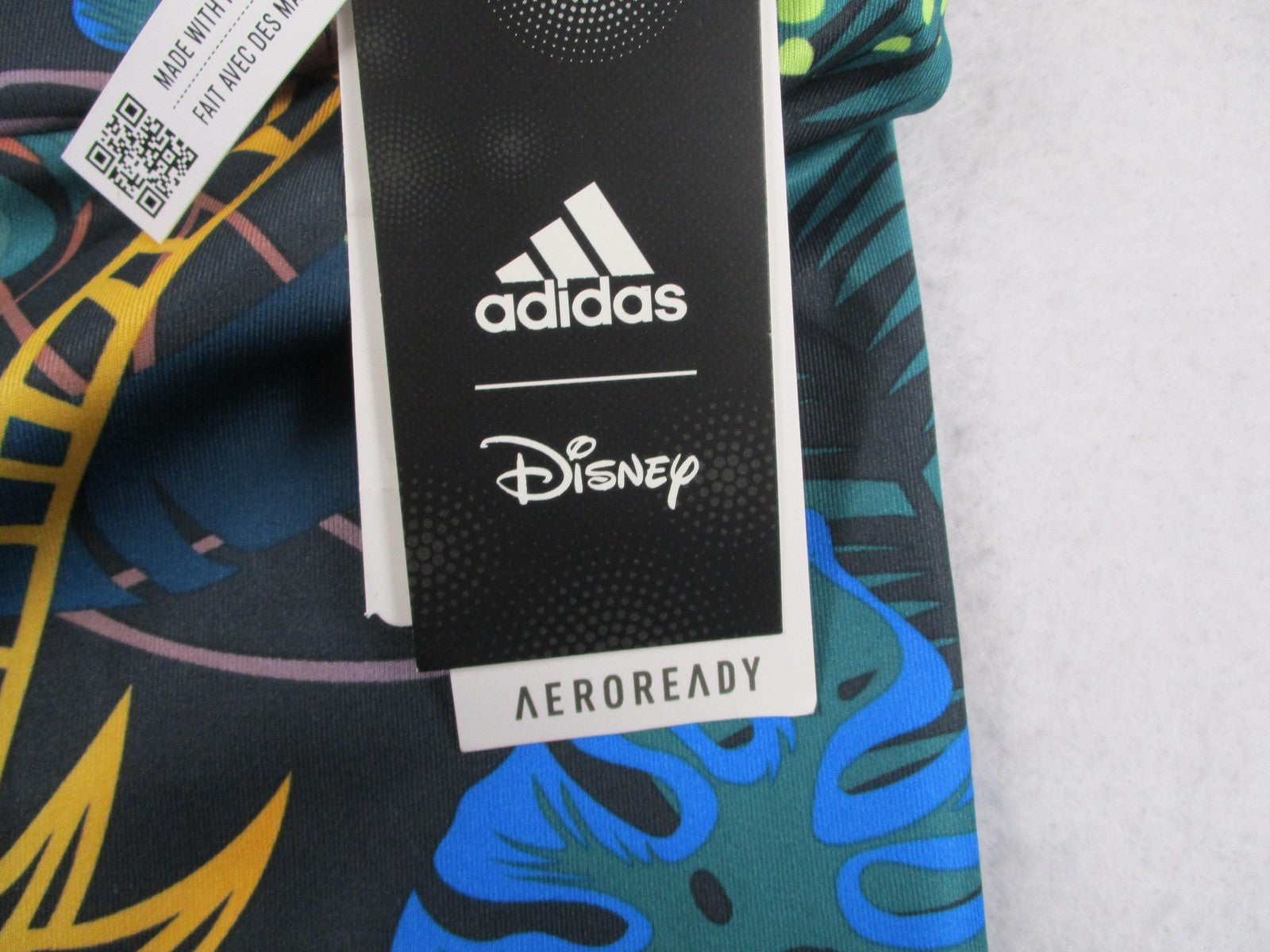 Adidas Disney AEROREADY Leggings Kids Size 1416 Multicolor Jungle Print