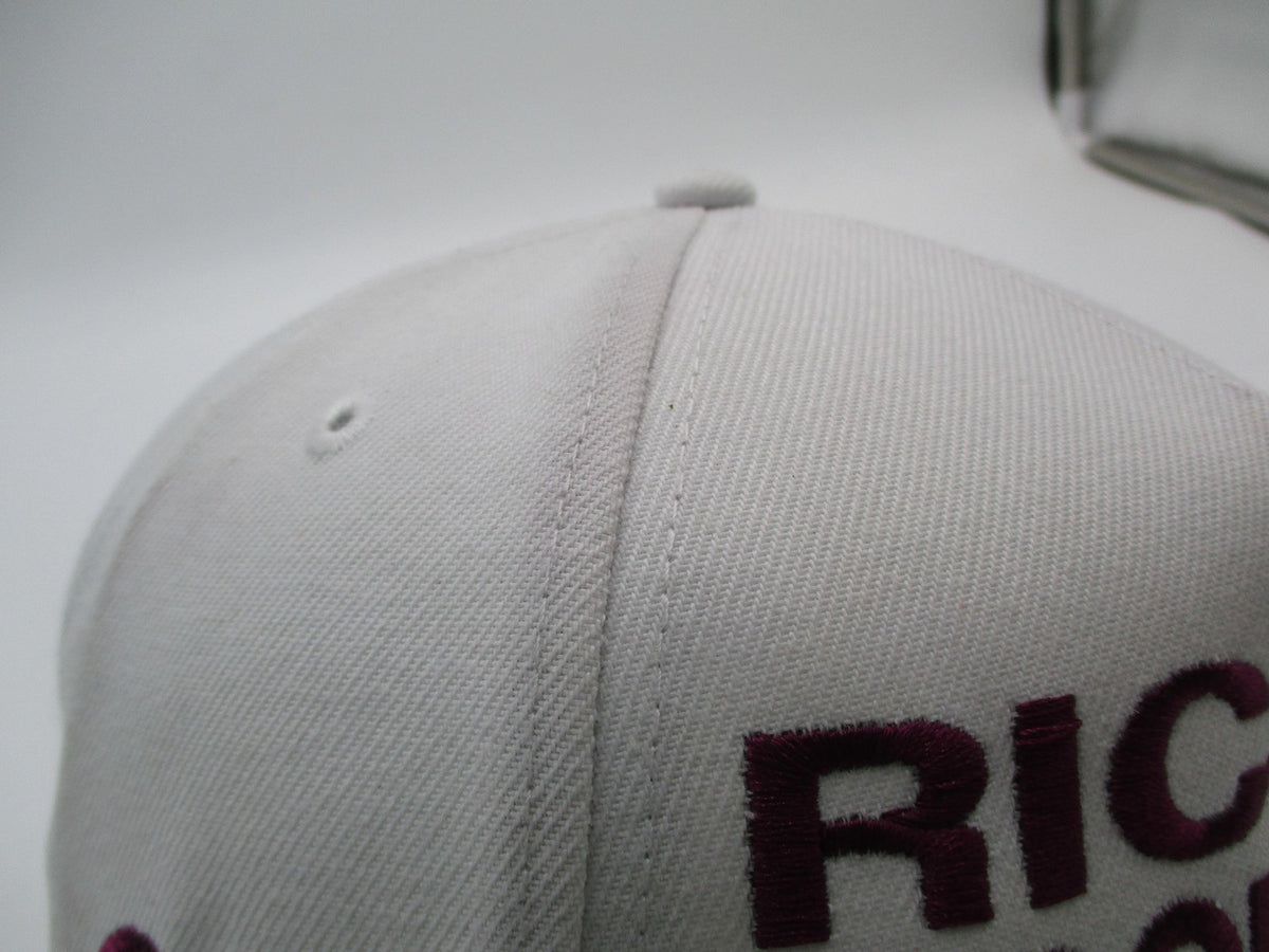 Crowns By Lids Hat Cap Snap Back Mens One Size White Rich Broke Boy Funny Slogan8