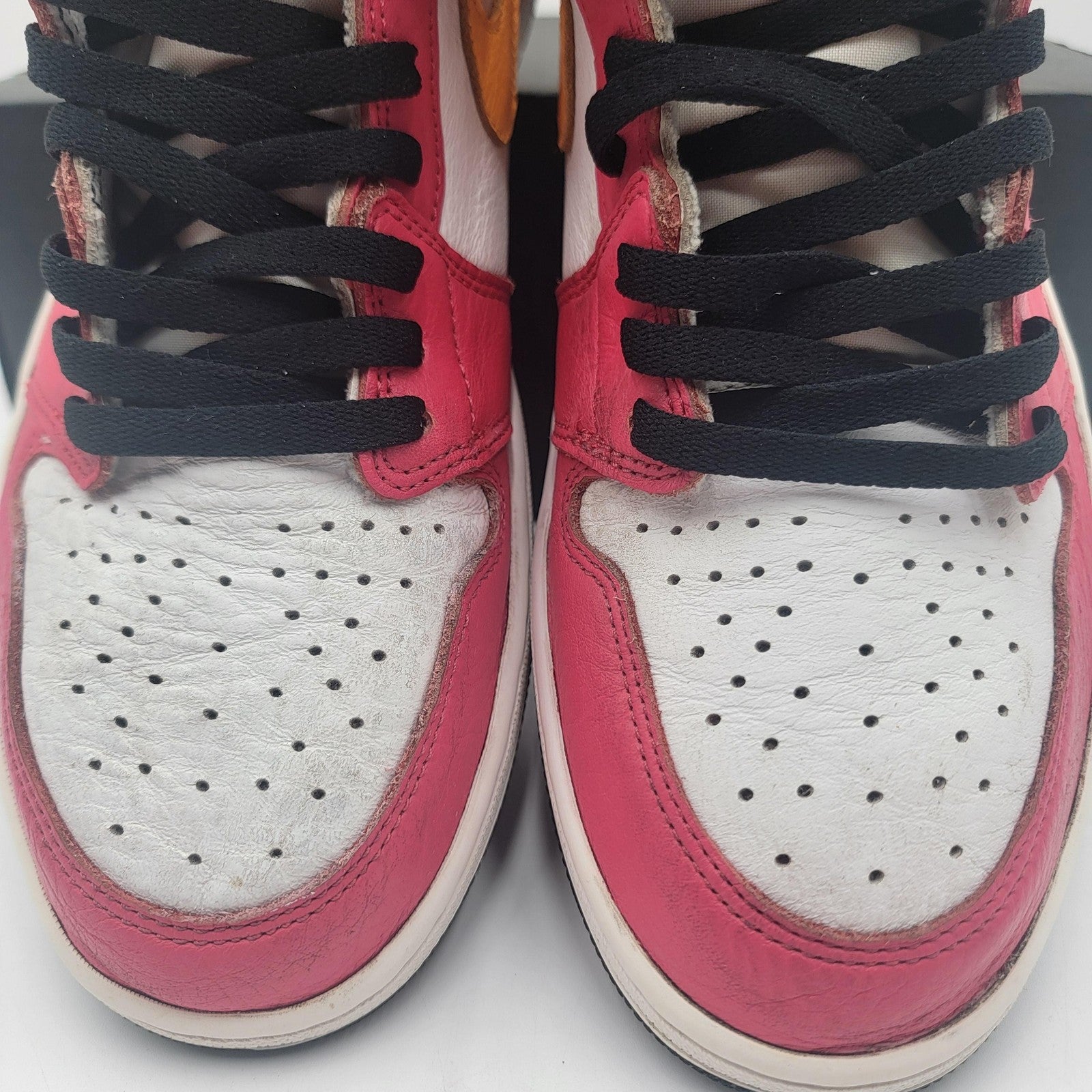 Nike Air Jordan 1 Retro High OG Shoes Mens Sz 13 Light Fusion Red 555088603 1A63