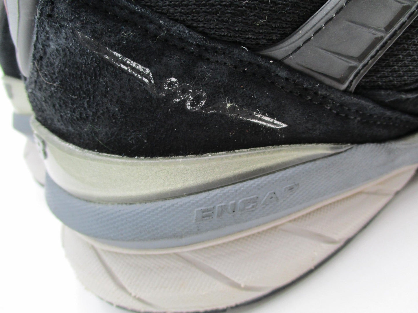 New Balance 990v5 Shoes Mens Size 10.5 Black Suede Running Sneakers M990BK56
