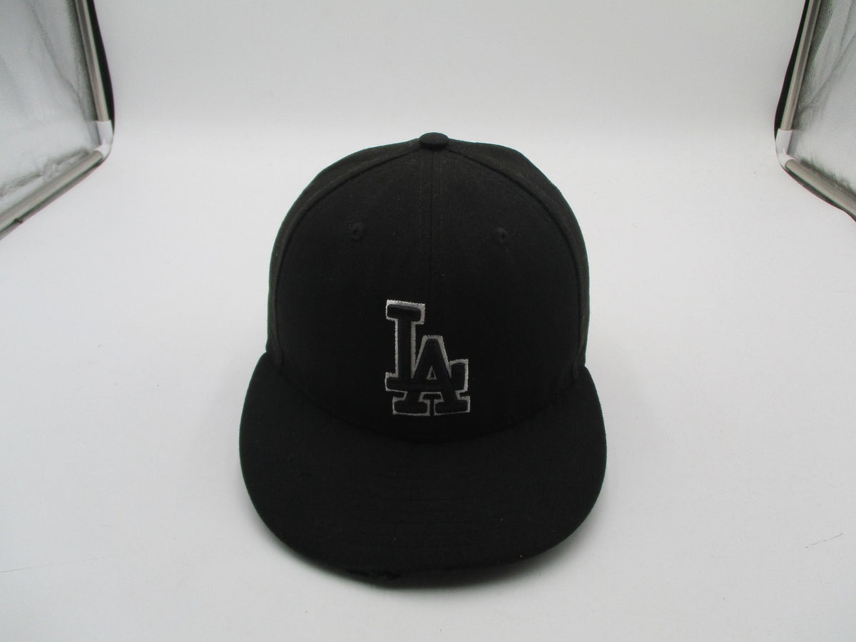 Los Angeles Dodgers Hat Cap Fitted Mens 7 Black MLB Baseball 59FIFTY New Era1
