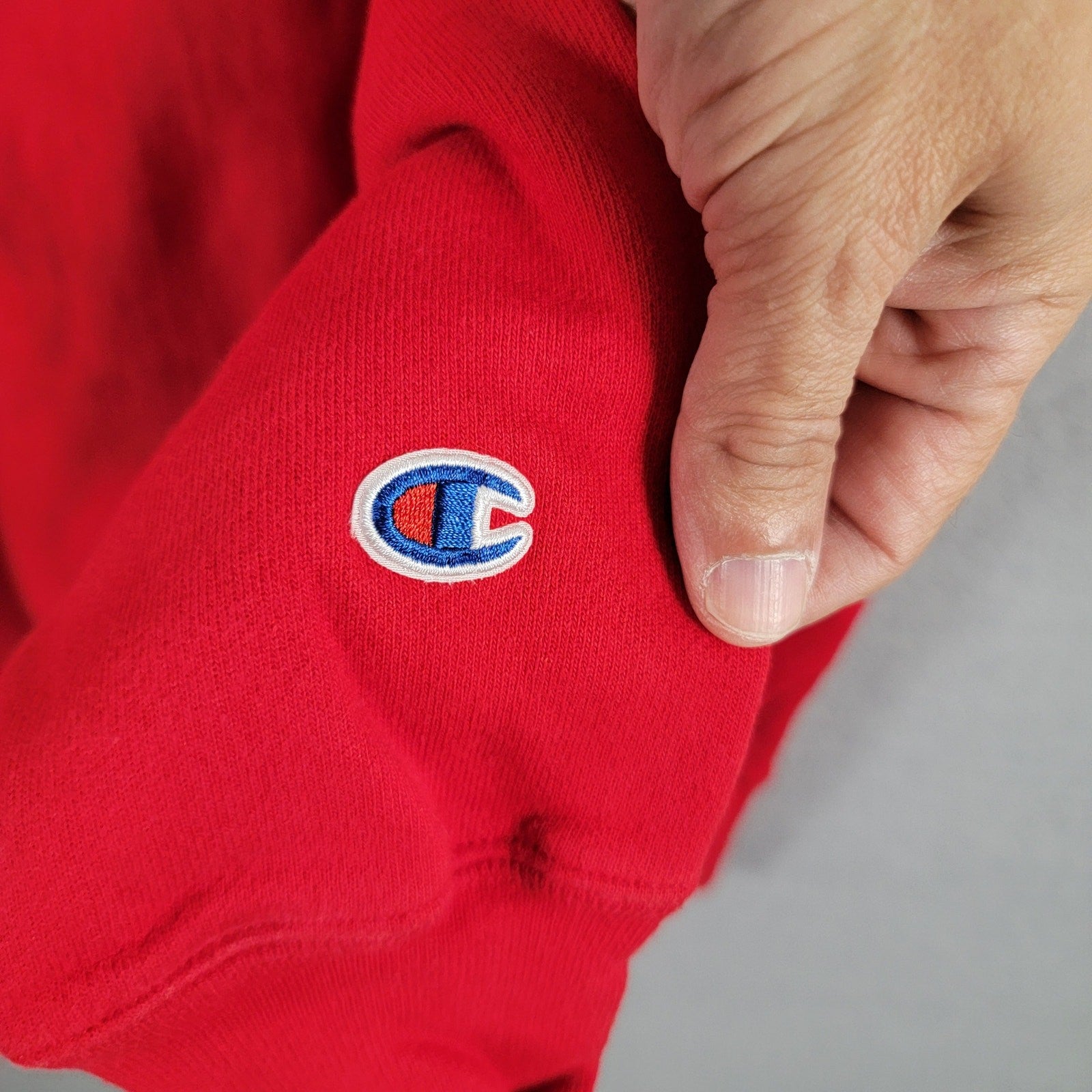 Champion Vintage Reverse Weave Blank Sweatshirt Red Sz XL