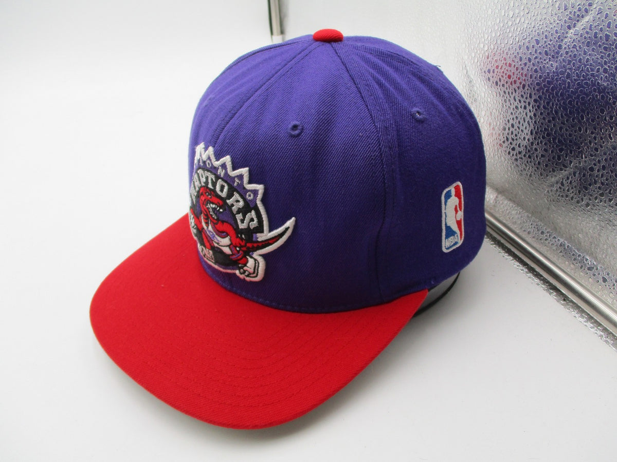 Toronto Raptors Hat Cap Snap Back One Size Purple NBA Basketball Mitchell Ness3