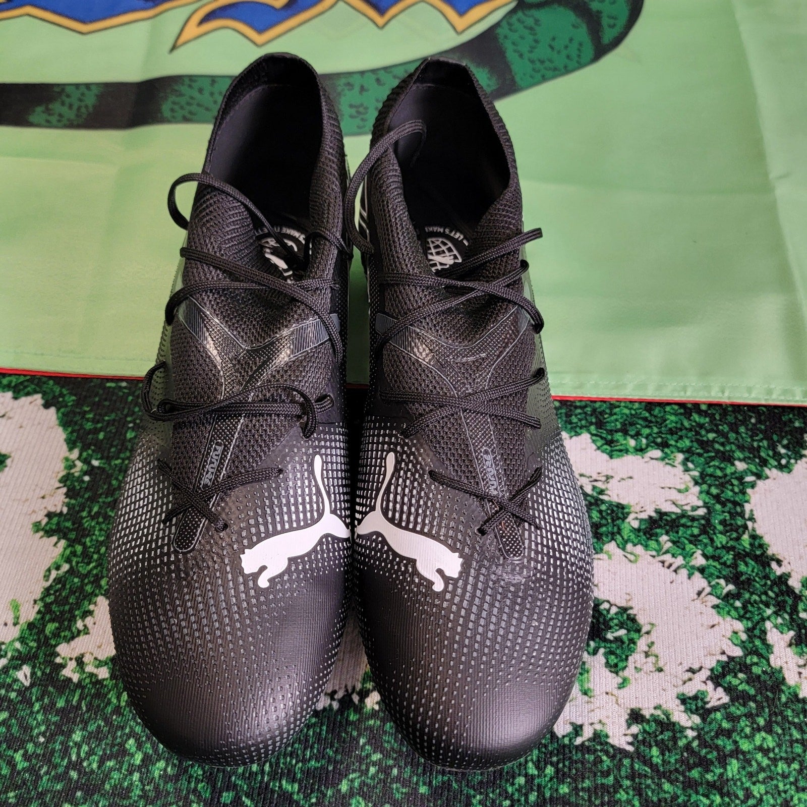 Puma Future 7 Match FG Cleats  Black/White  Men's Size 11 107715023