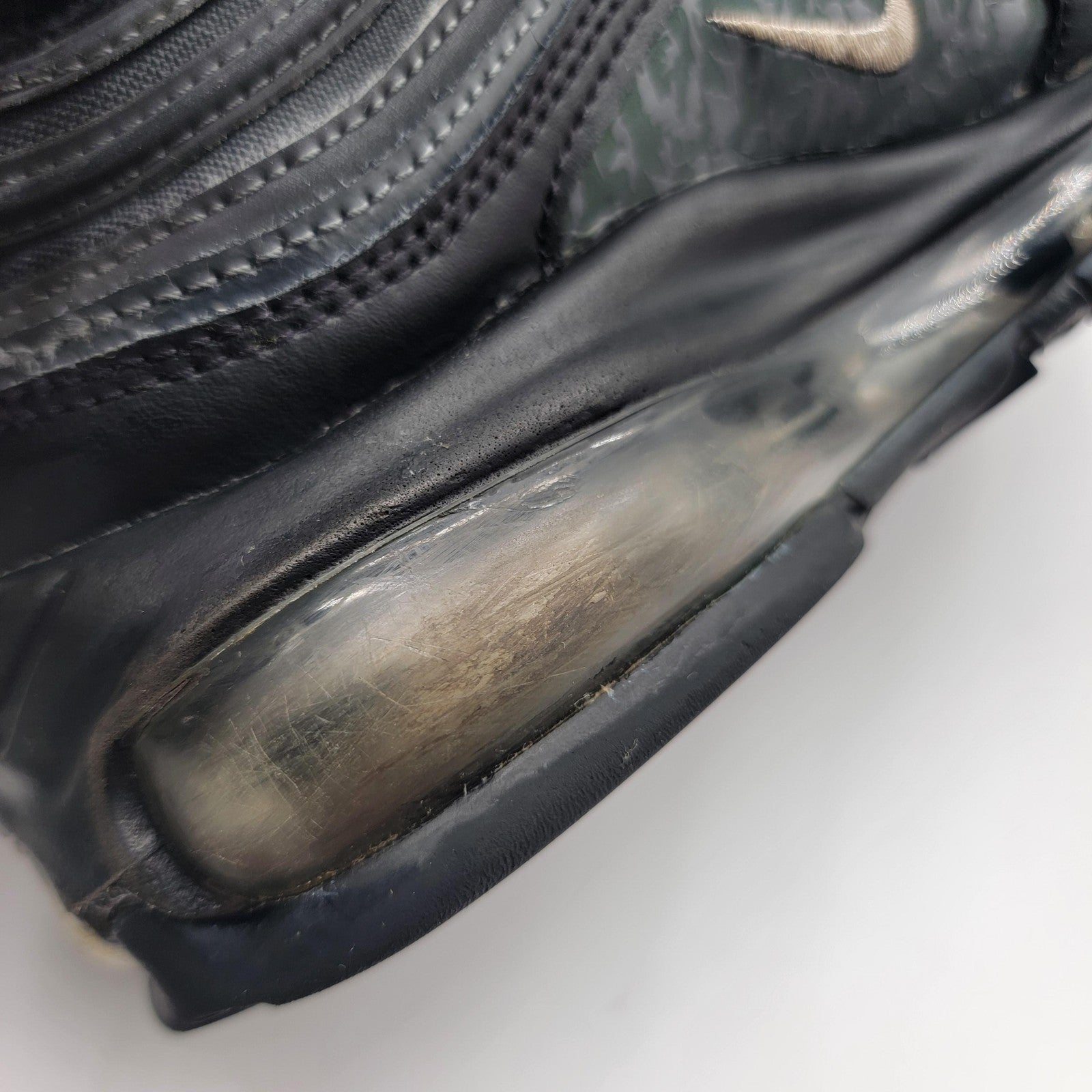 Nike Air Max 97 Shoes Womens Sz 5 Black Silver DH0558001 Sneakers Athletic 3447