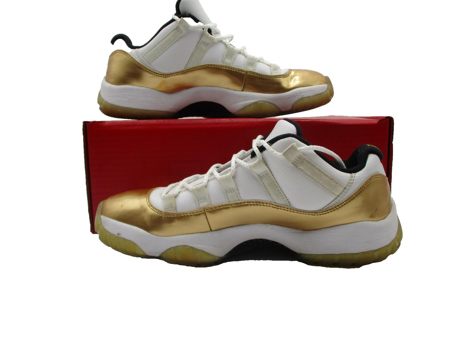 Air Jordan 11 Low Shoes Mens Sz 8 Metallic Gold Closing Ceremony 528895-103 1D30