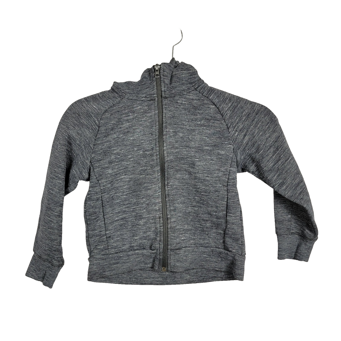 UNIQLO Kids Full Zip Hoodie Gray Size 120 (5) Long Sleeve Boys Girls Zip Up